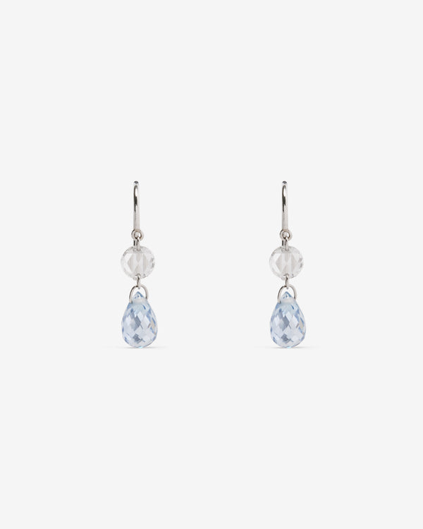 William Welstead - Women's Sapphire & Diamond Earrings - (Platinum)