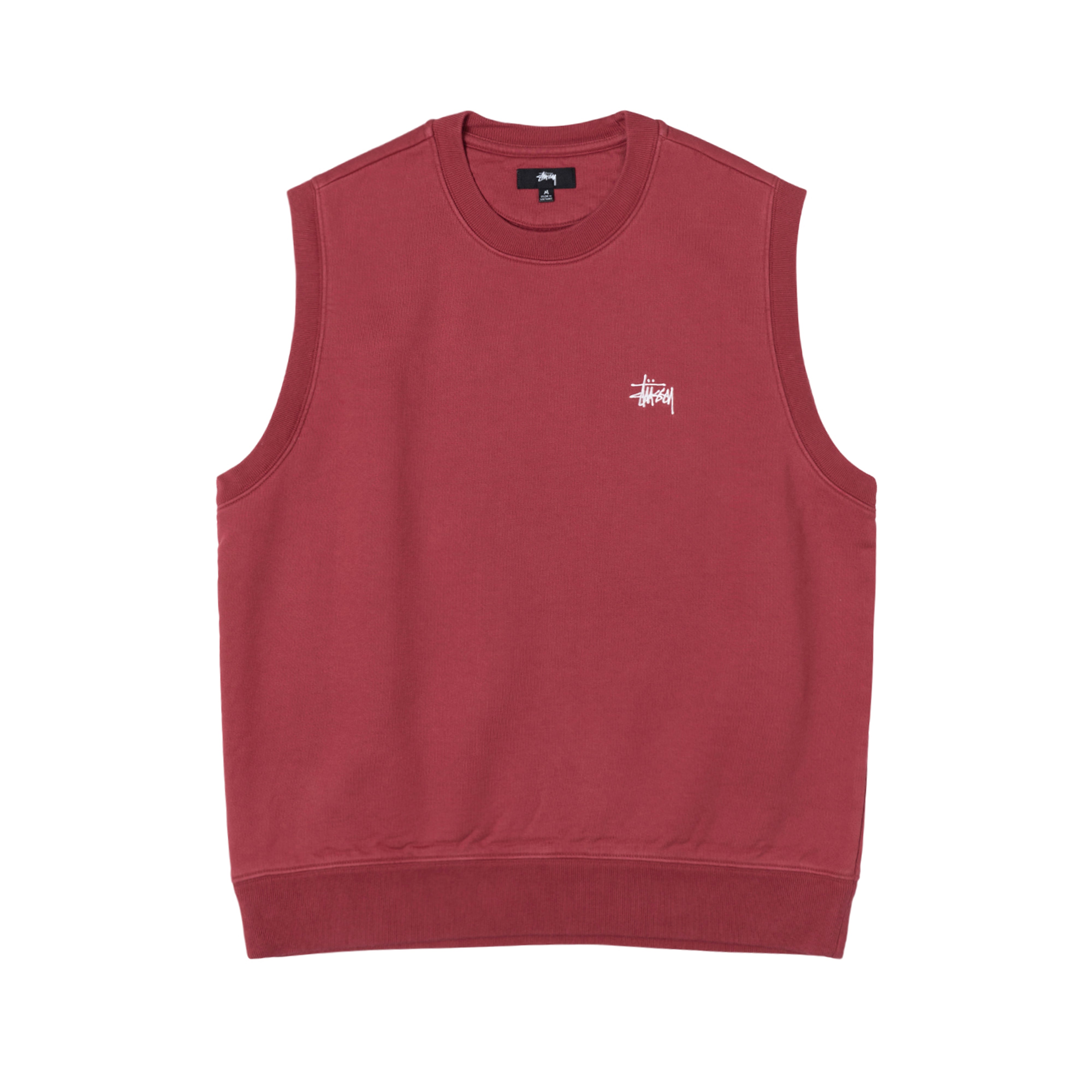 Stüssy - Stock Fleece Vest - (Washed Burgundy)