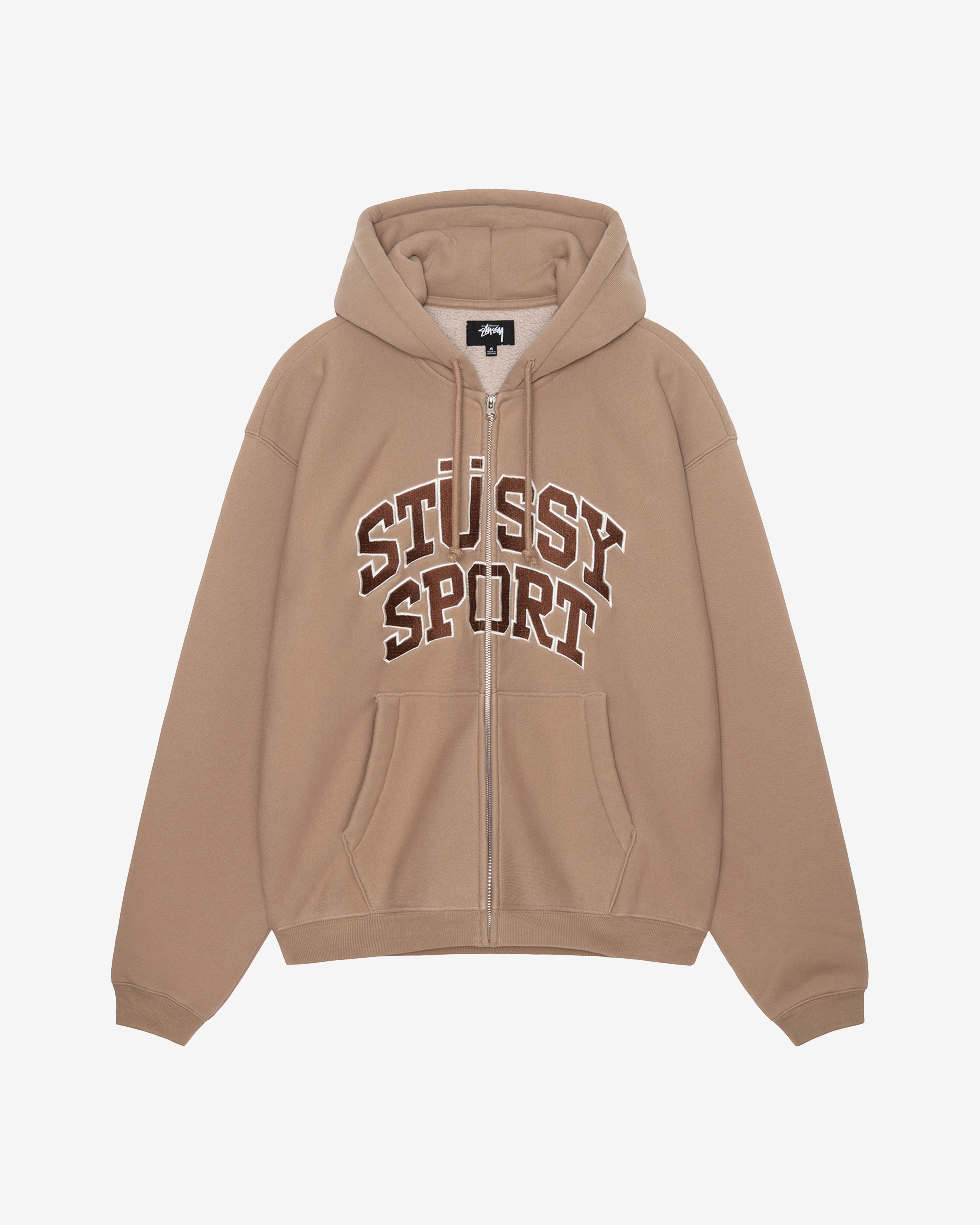 Stussy - Men's Stussy Sport Zip Hood - (Tann) | Dover Street