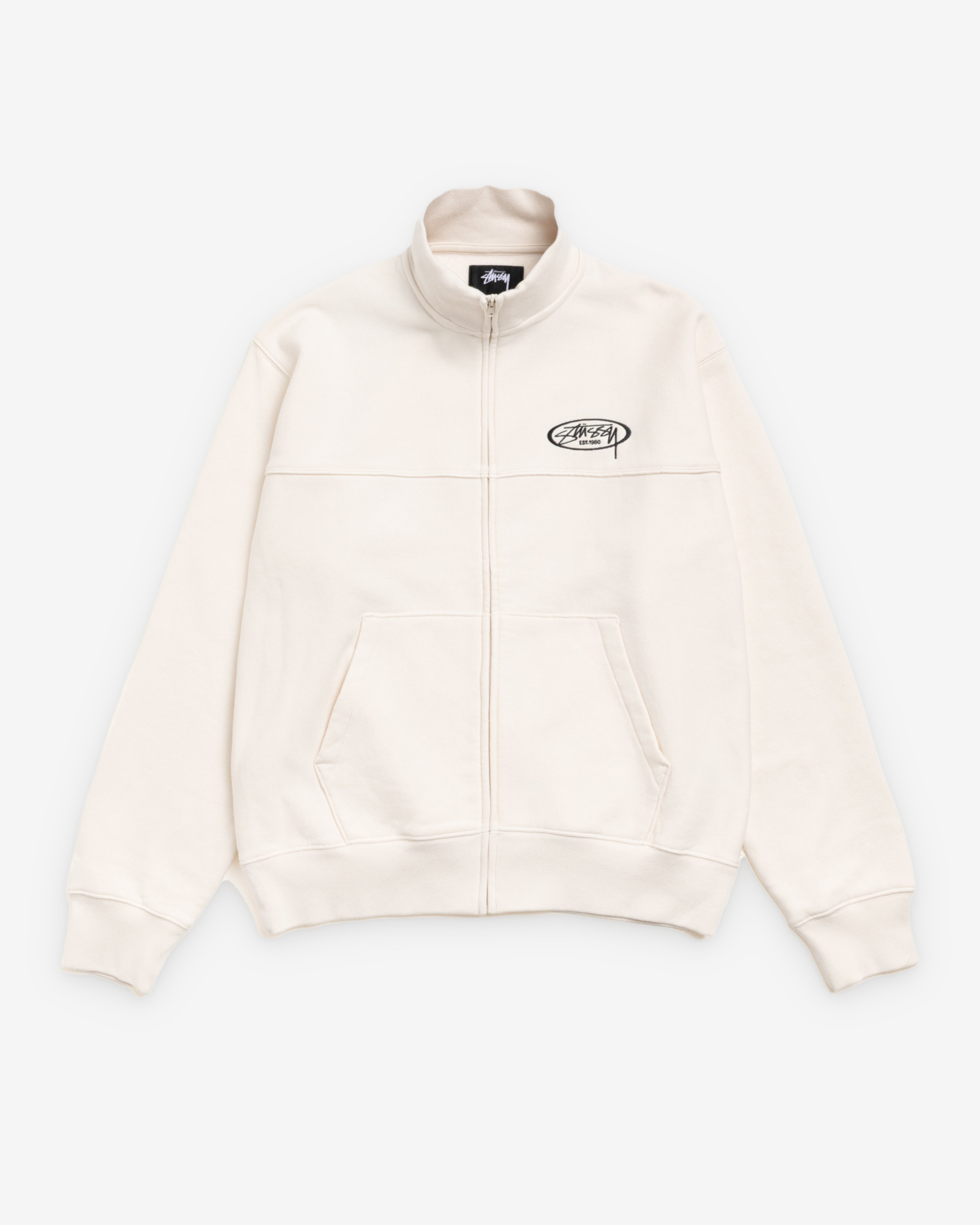 Stüssy: Men's Fleece Track Jacket (Cream) | Dover Street Market London