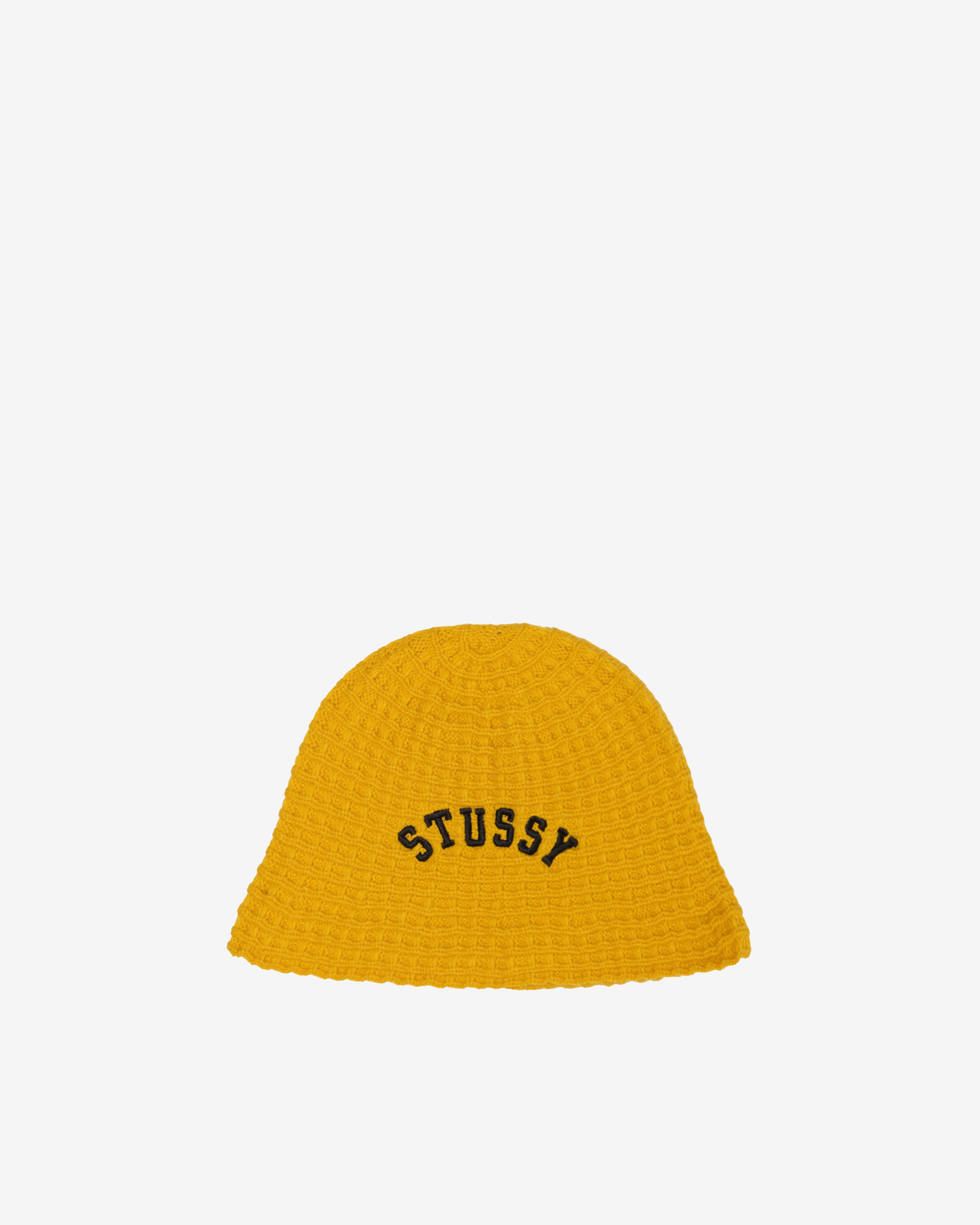 Stüssy - Men's Waffle Knit Bucket Hat - (Sunflower) | Dover Street