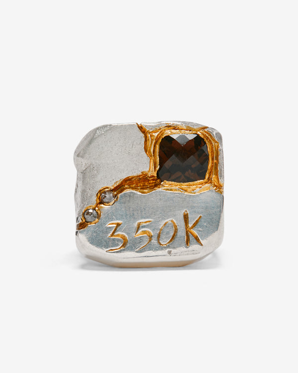 Joule Project -  350K Smoky Quartz Ring - (Silver/Gold)