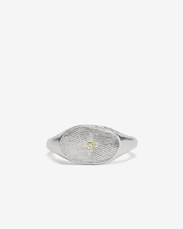 Seb Brown - Simple Oval Ring Yellow - (Sterling Silver)