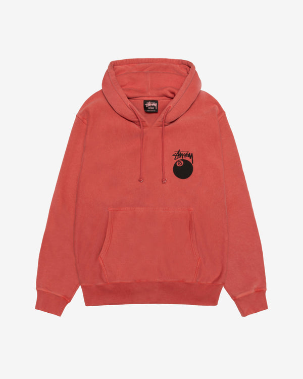 Stussy - Men's 8 Ball Pig. Dyed Hood - (Guava)