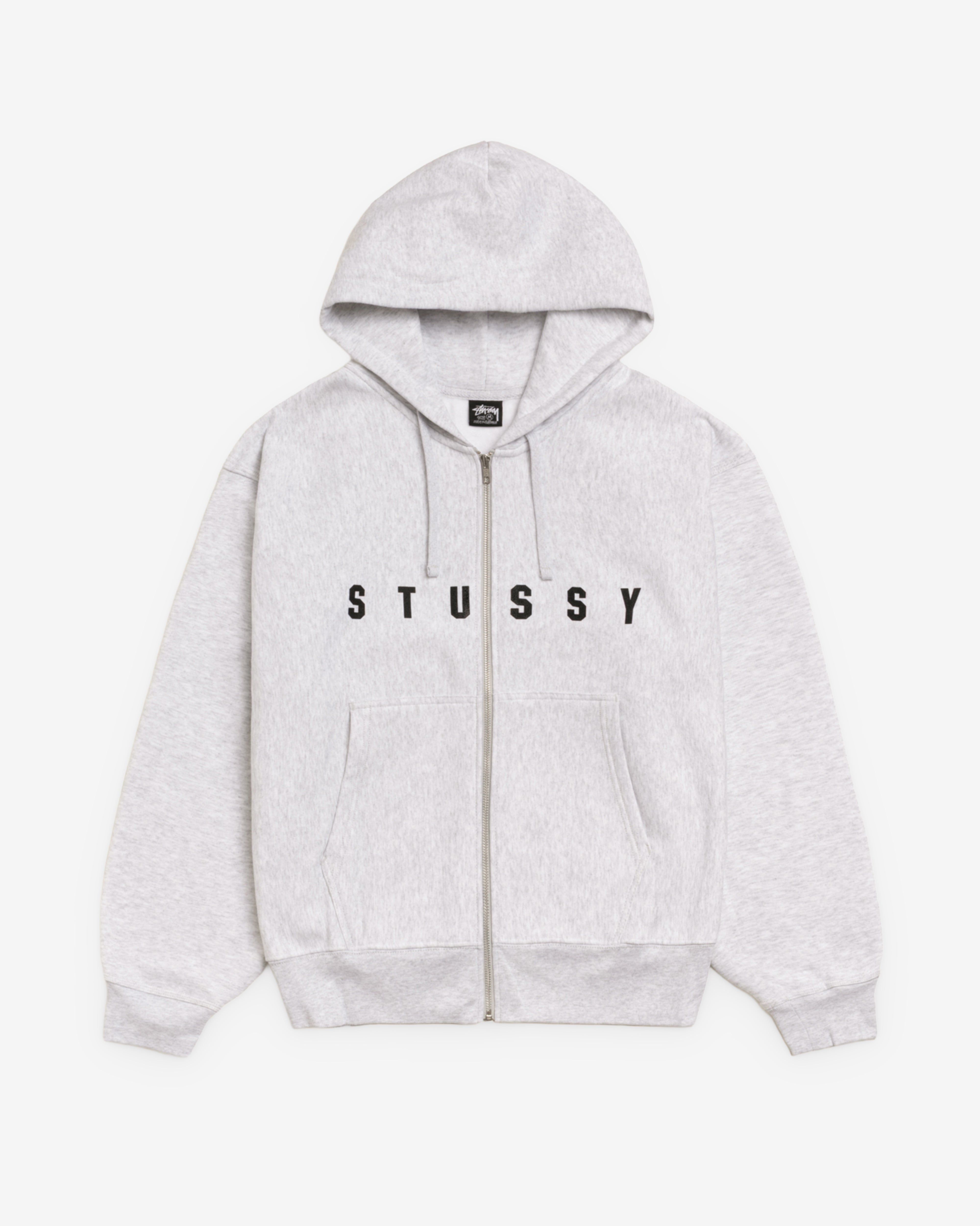 【s/ash】 star hood Stüssy: Men's Lens Zip Hood (Ash Heather) | DSML E-SHOP