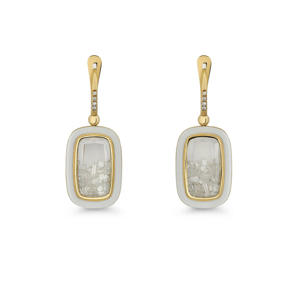 Moritz Glik - Double Sided Diamond Earrings - (Yellow Gold)