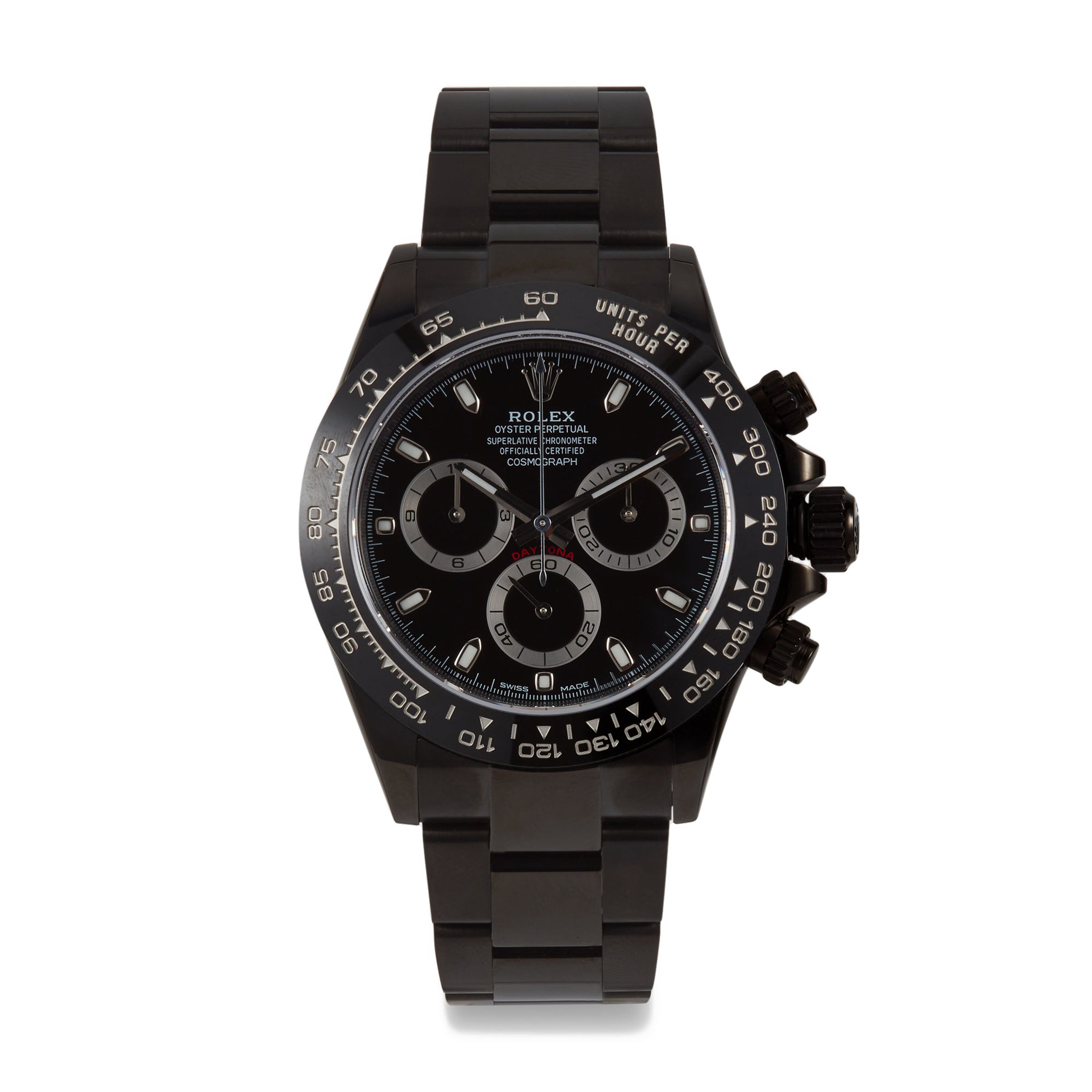 Daytona Black Dial Rolex Daytona Ceramique Noir Private Label