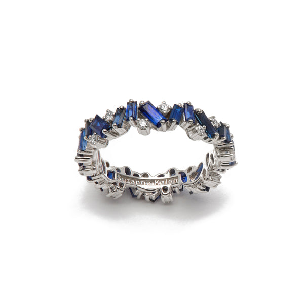 Suzanne Kalan - Sapphire Bliss Eternity Ring - (White Gold / Blue Sapphire)