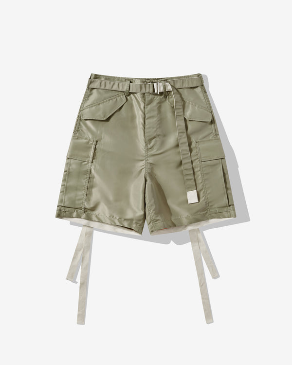 sacai - Men's Cargo Nylon Twill Shorts - (Khaki)