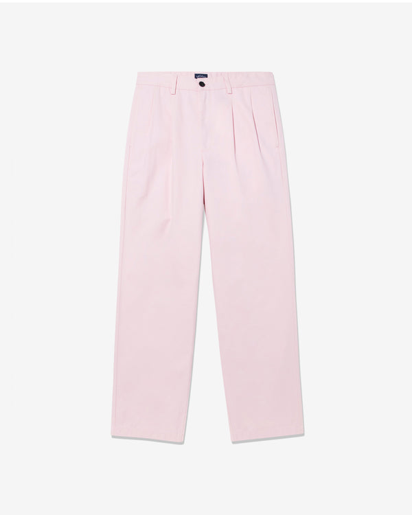 Noah - Men's Twill Double-Pleat Pants - (Pink)