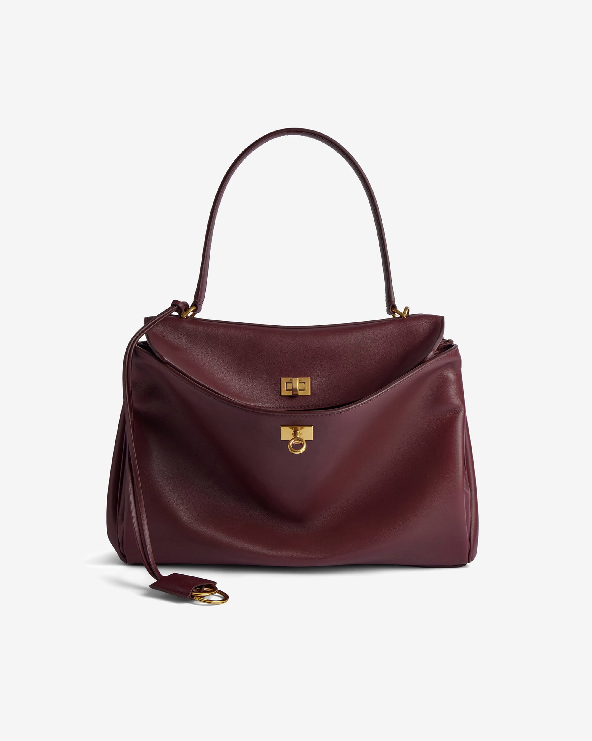 Balenciaga: Rodeo Medium Handbag (Burgundy) | DSML E-SHOP