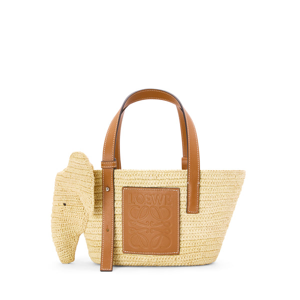 Loewe - Women’s Elephant Basket Small Bag - (Natural/Tan)