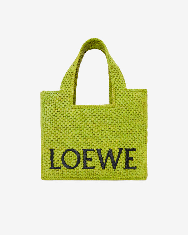 Loewe - Women's Loewe Font Tote Small Bag - (Meadow Green)