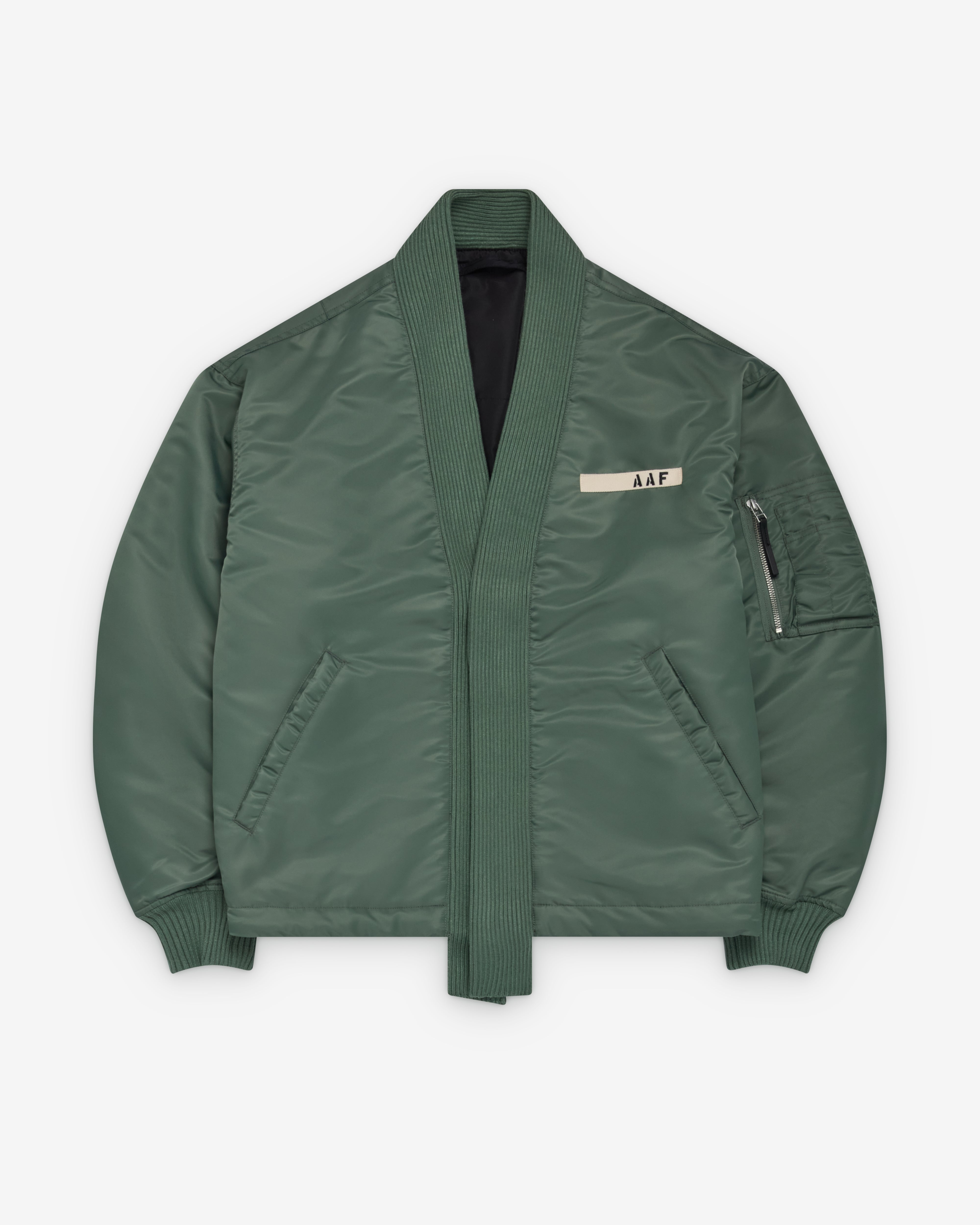 Applied Art Forms: Men's Reversible Haori Flight Jacket (Teal