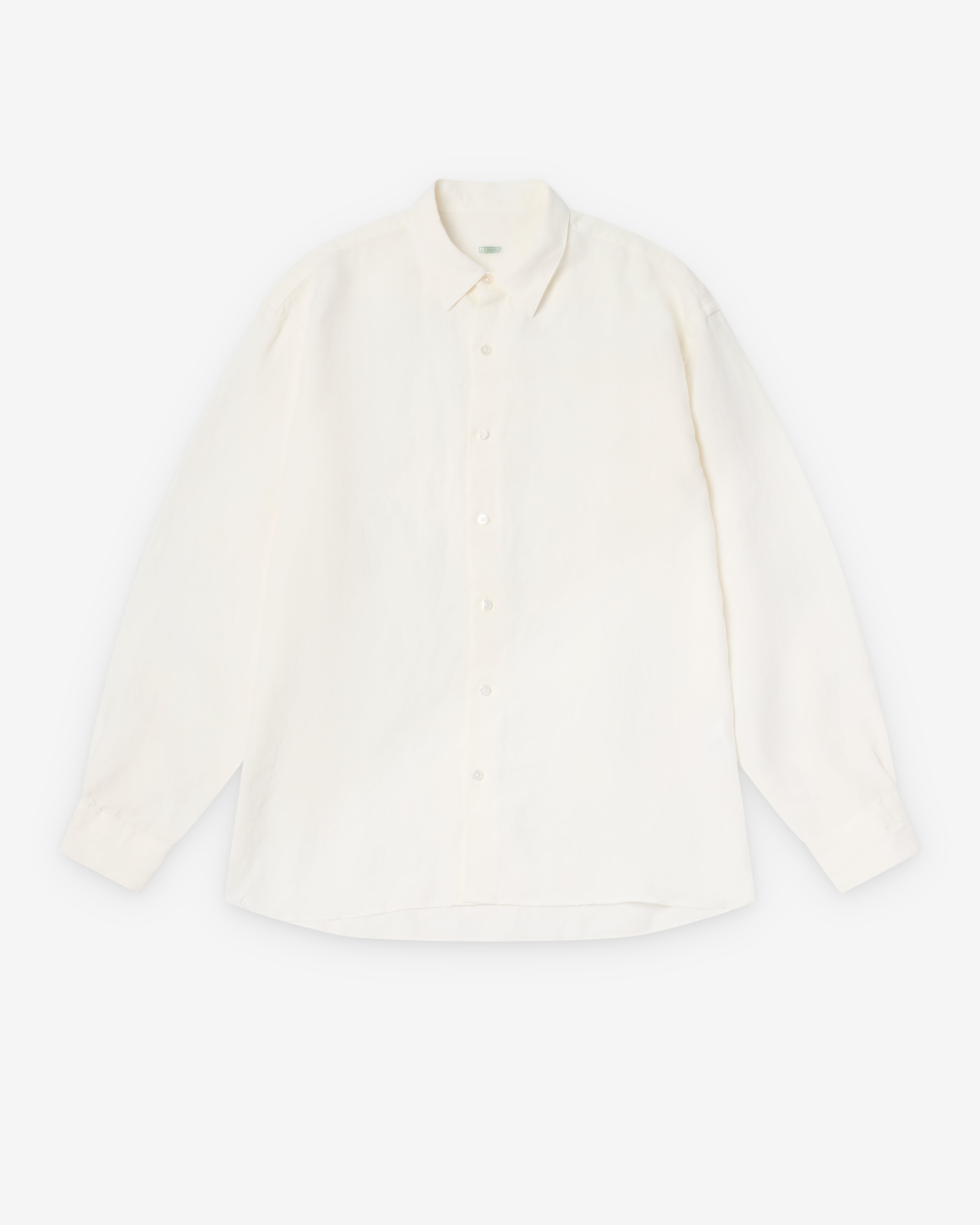 A.Presse: Men's Regular Collar Shirt (Natural) | Dover Street