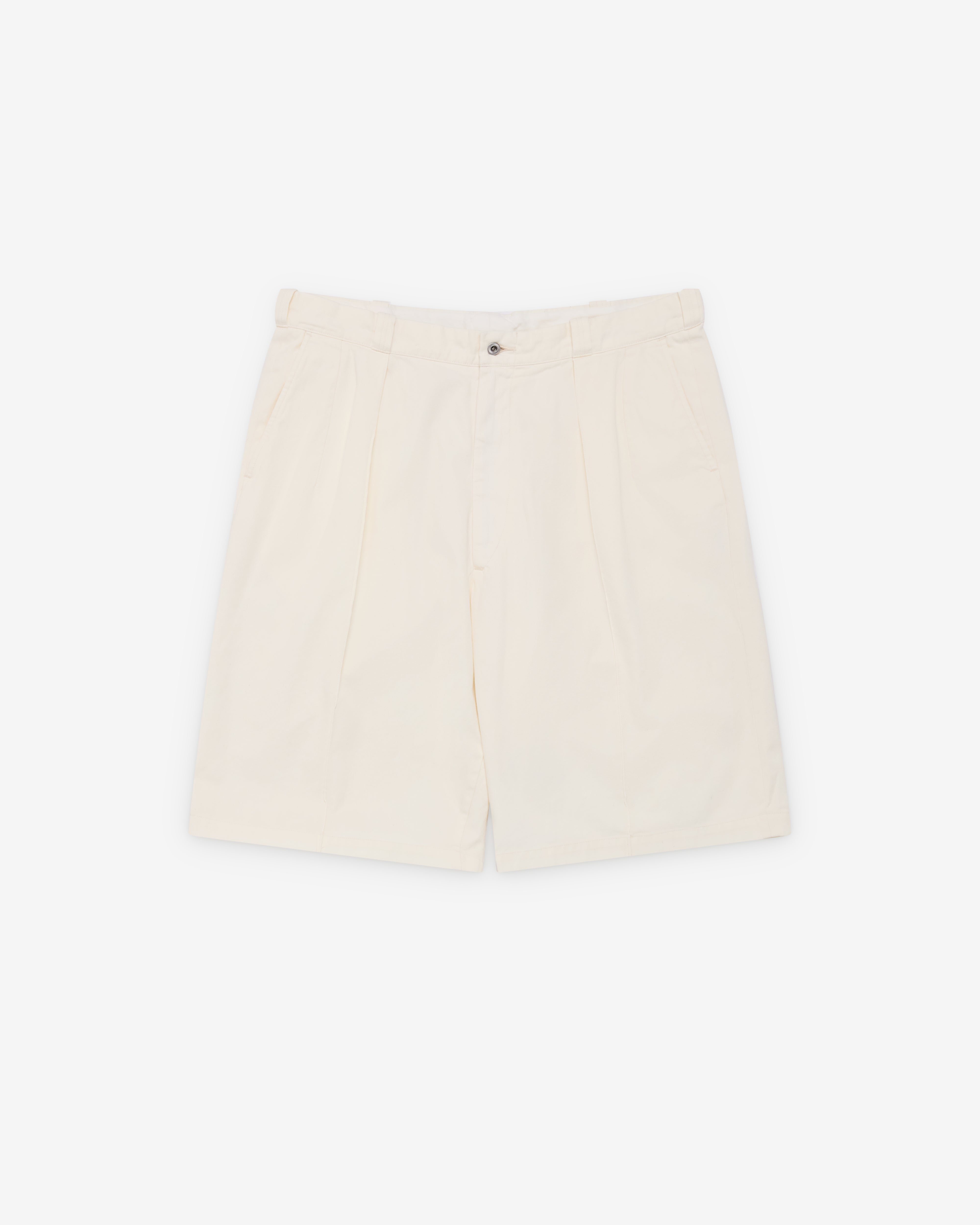 A.Presse: Men's Vintage Chino Shorts (Natural) | Dover Street