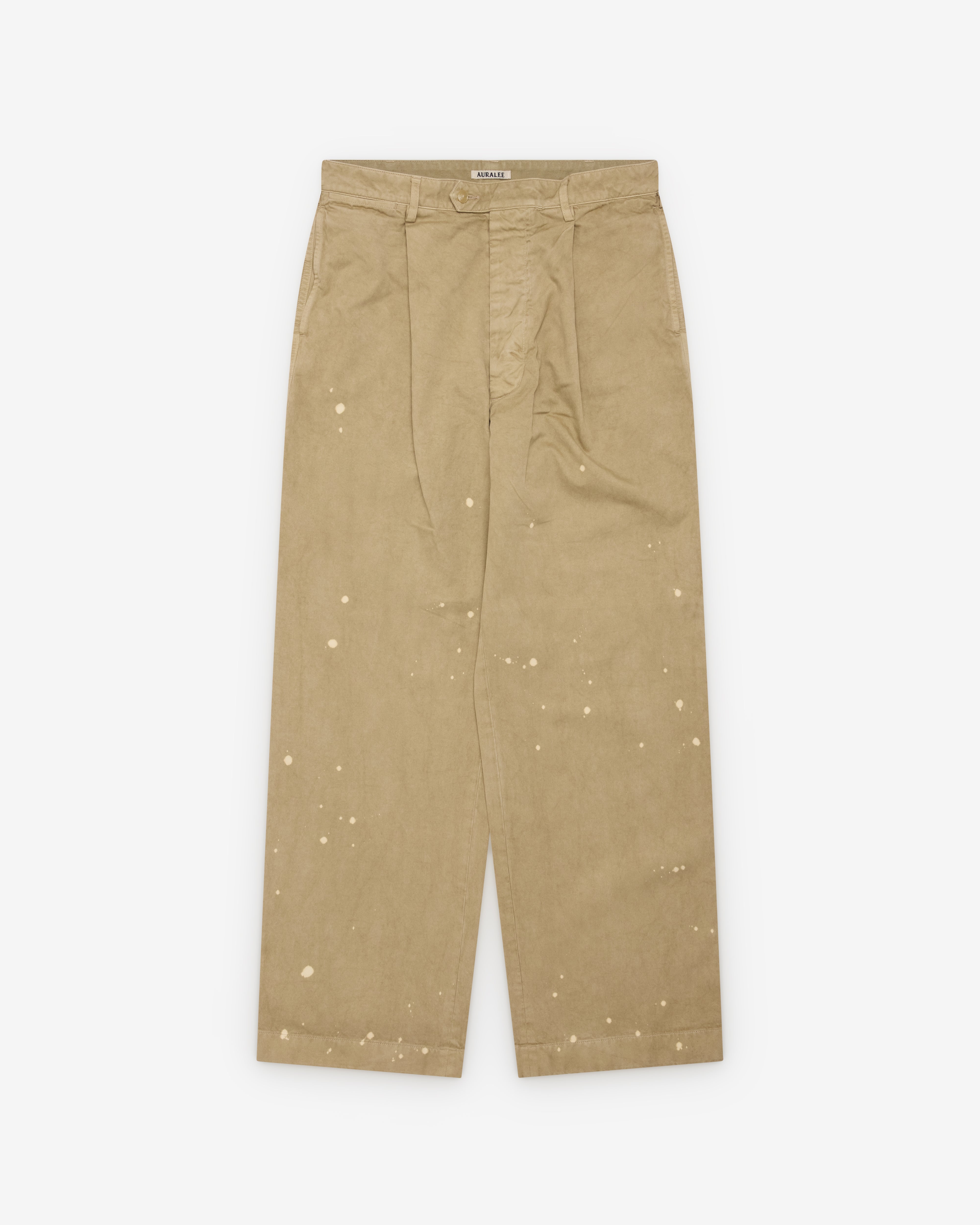 Auralee: Men's Garment-Dyed Finx Chino (Beige) | Dover Street
