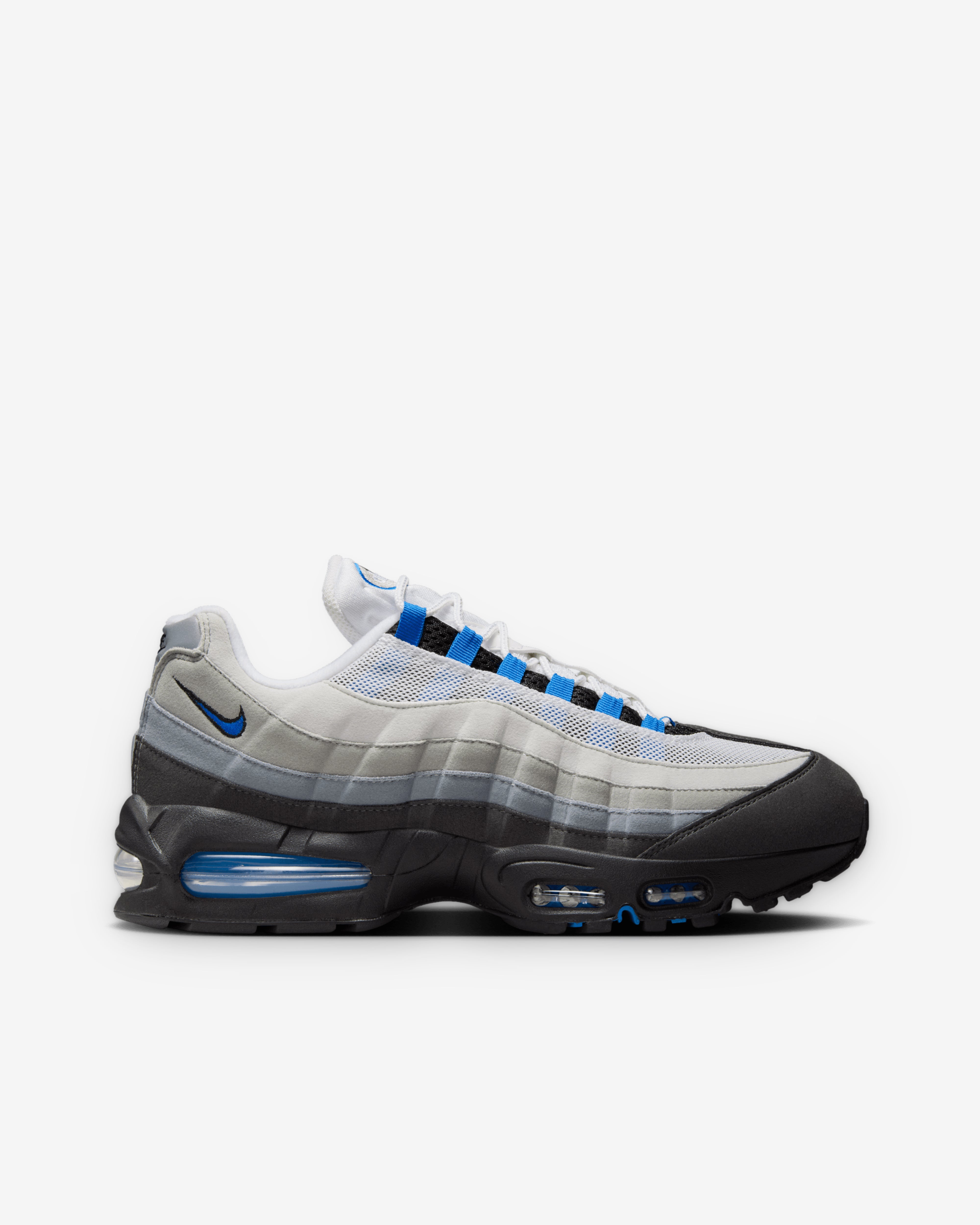 Nike: Men's Air Max 95 Big Bubble (White/Black/Blue) | DSML