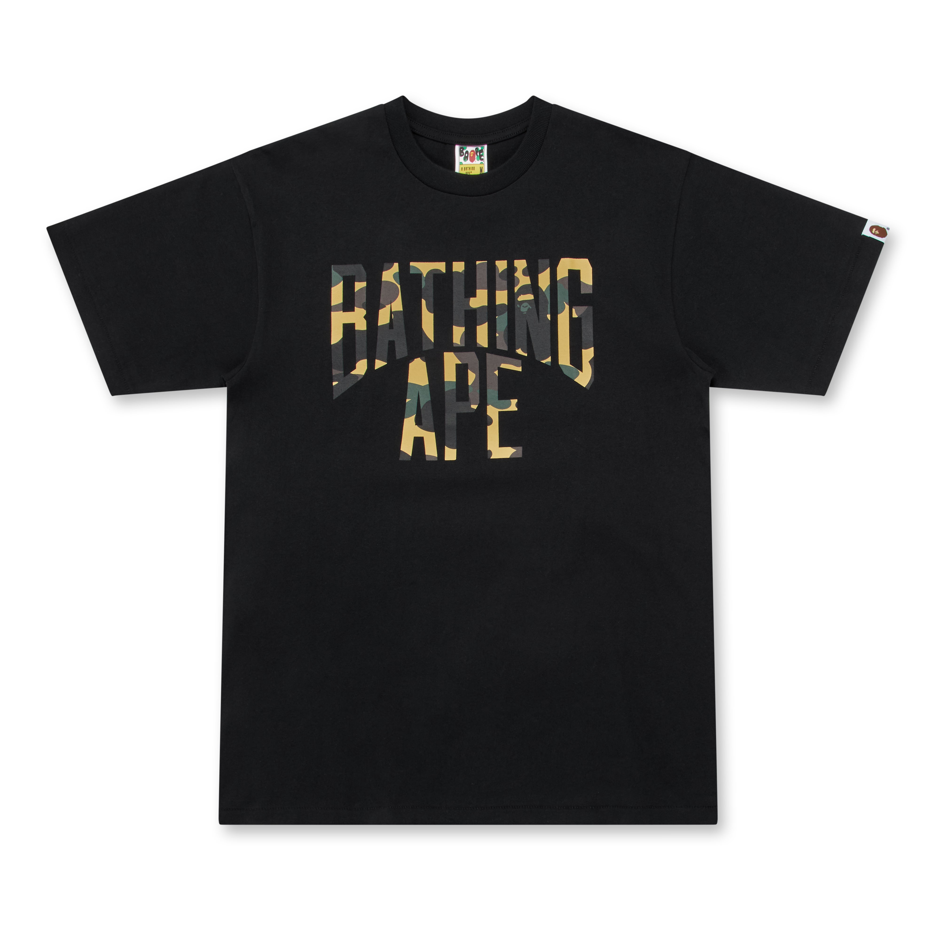 A Bathing Ape® - 1st Camo NYC Logo Tee - (Black/Yellow) | Dover