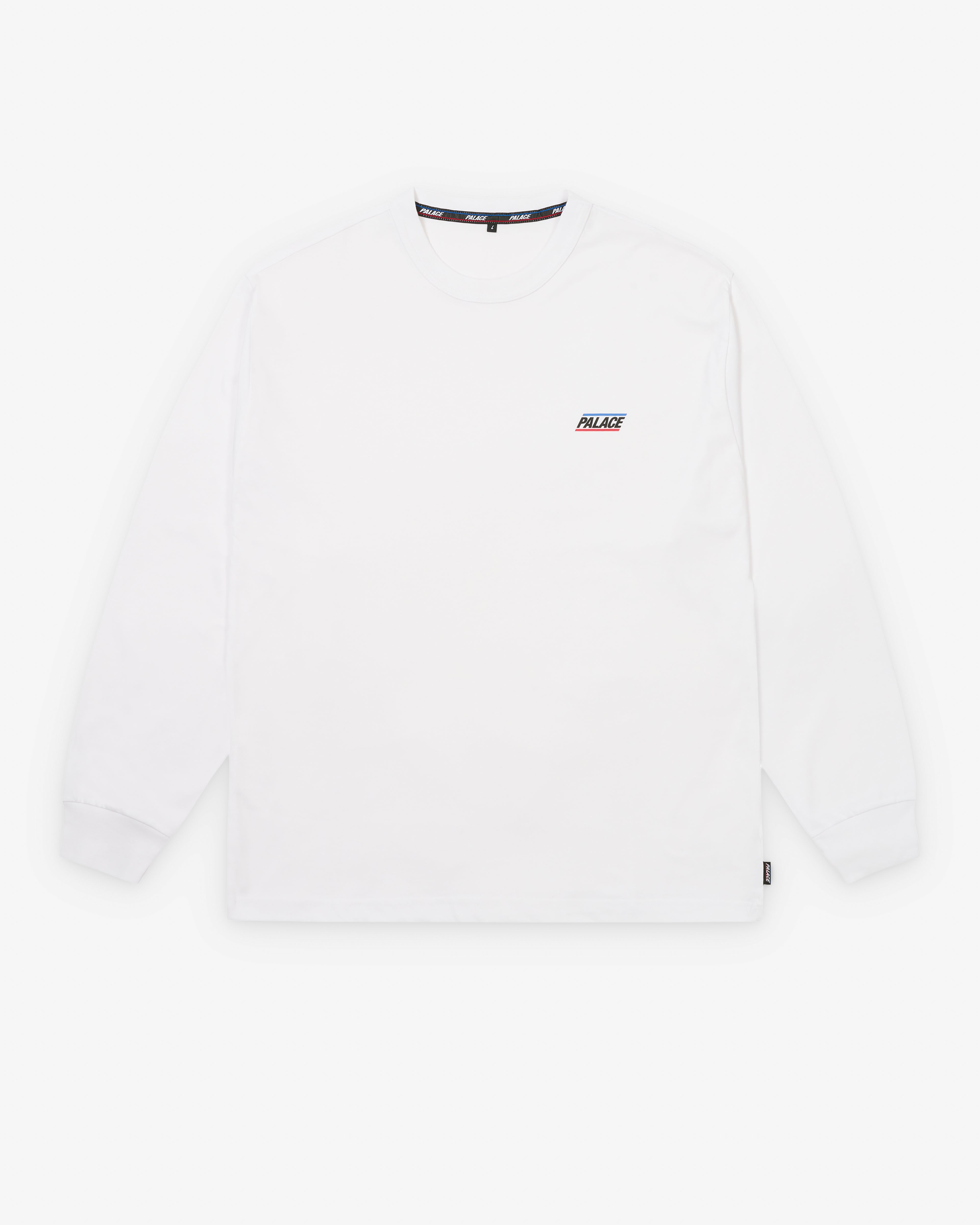 Palace: Men's Basically A Longsleeve (White) | Dover Street Market