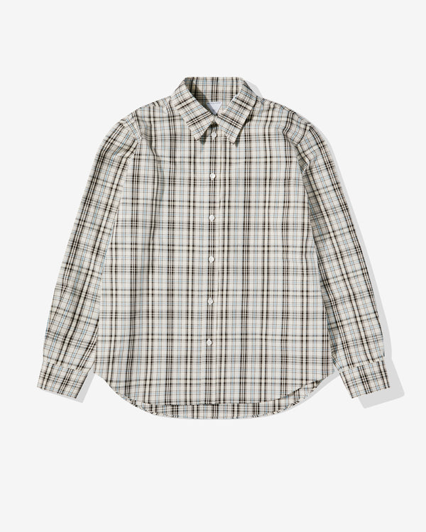Bottega Veneta - Men's Checked Cotton Shirt - (Chalk/Fondant/Yellow)