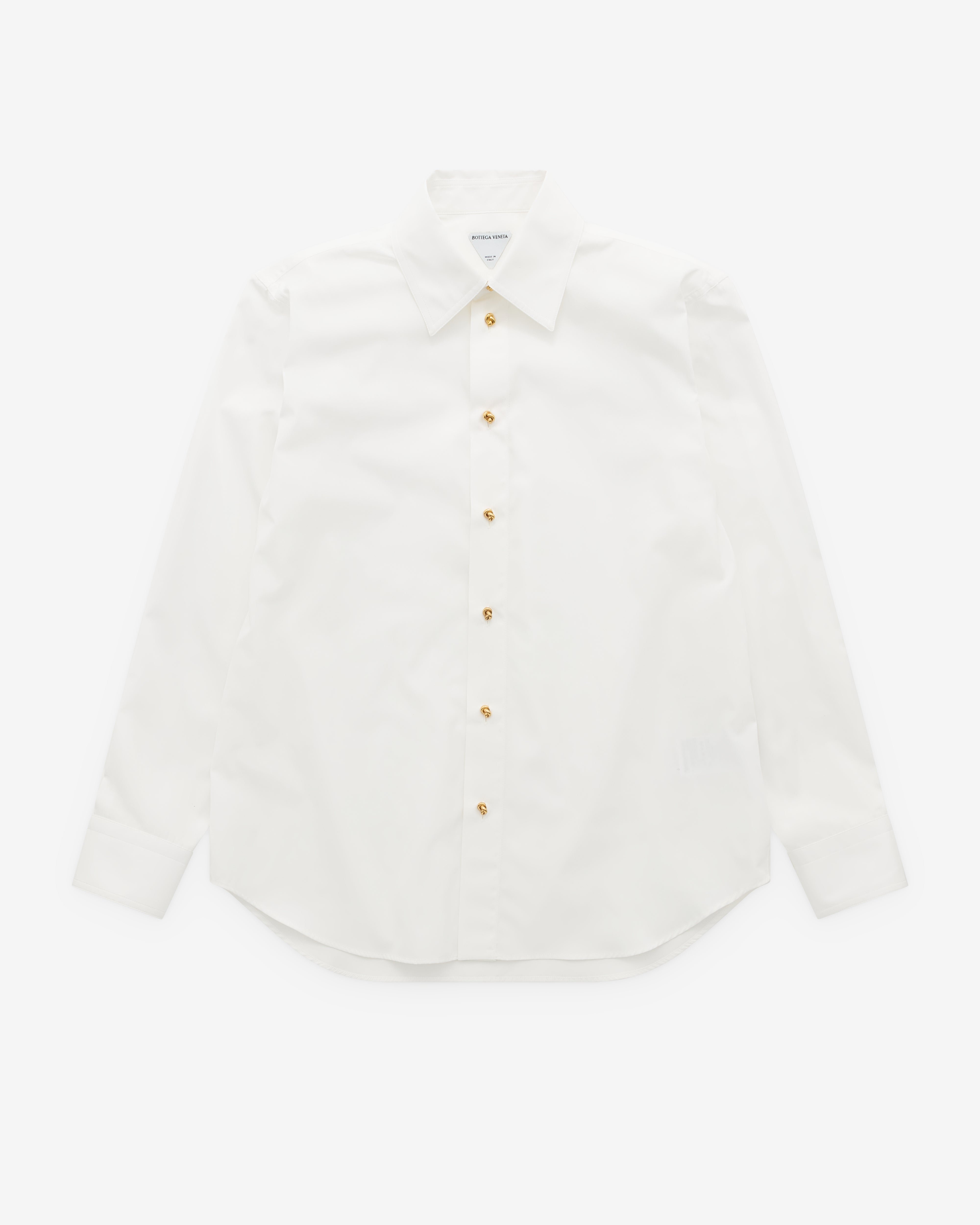 Bottega Veneta: Women's Cotton Poplin Shirt (White) | DSML E