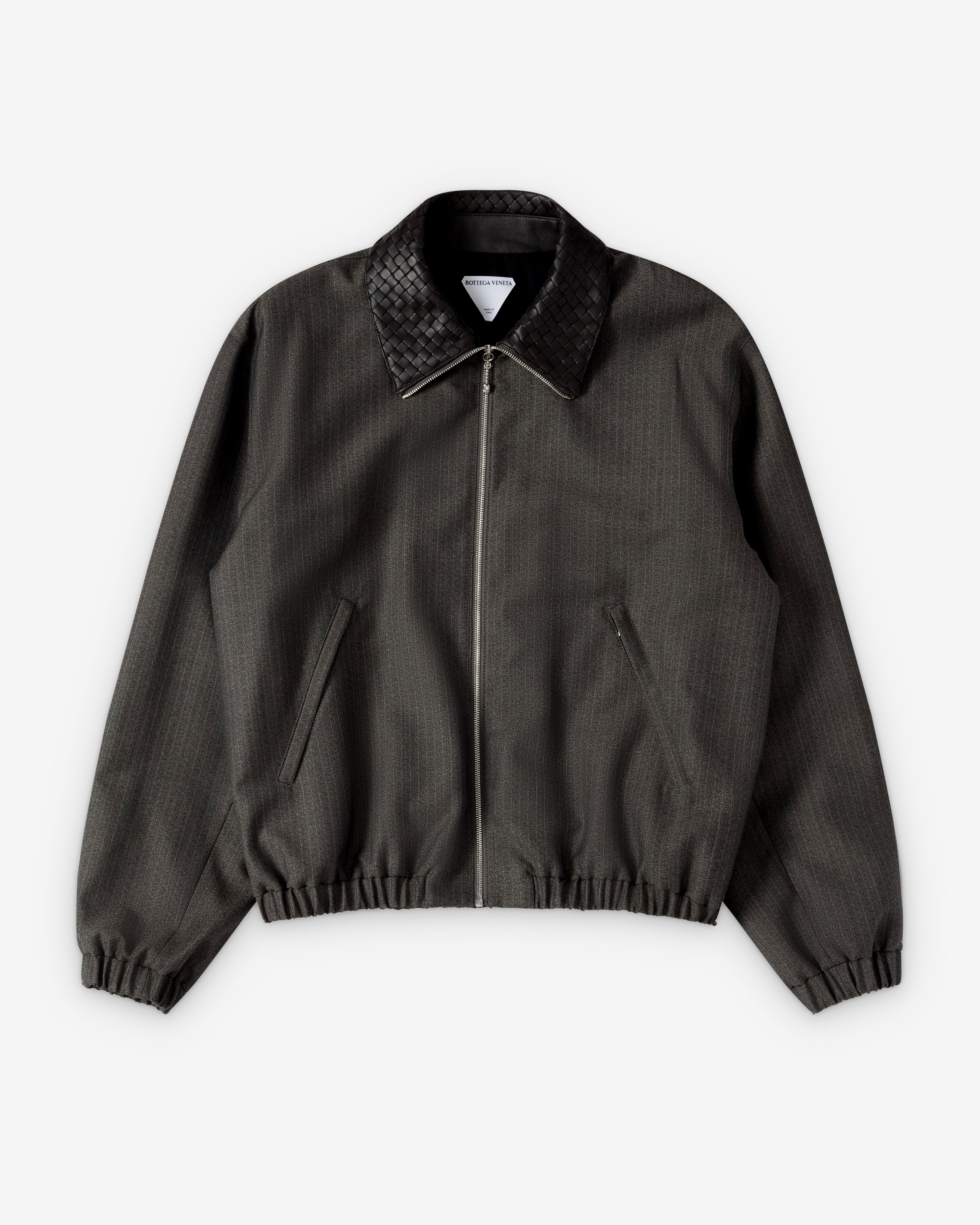 Bottega Veneta : Men's Wool And Mohair Blouson (Desert/Grey