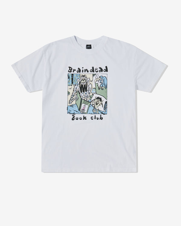 Brain Dead - Men's Brain Dead Book Club T-Shirt - (White)