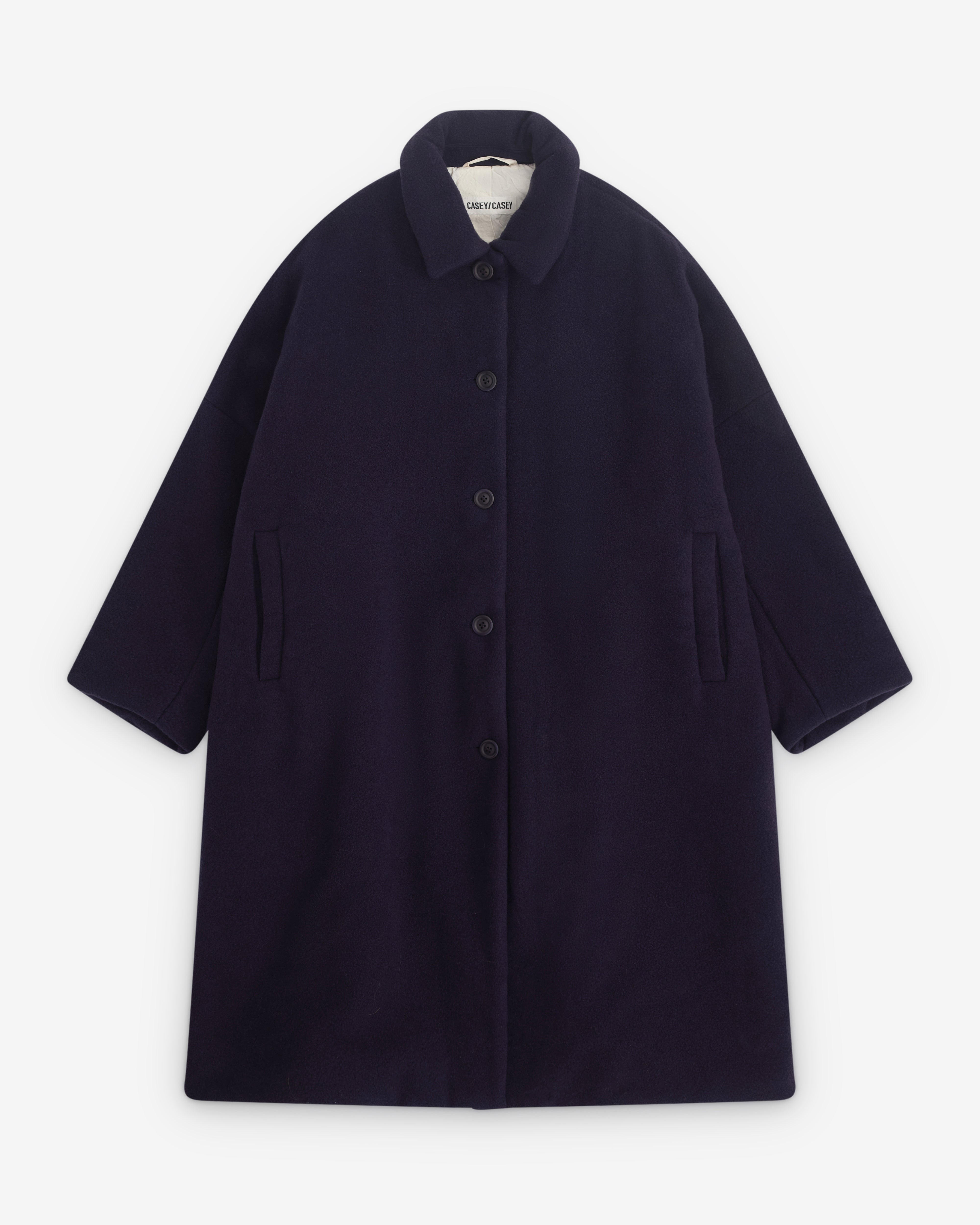 【新品未使用】CASEY CASEY BIG BLOBBLY COAT Casey Casey: Women's Big Blobby Coat (Blue) | DSML E-SHOP