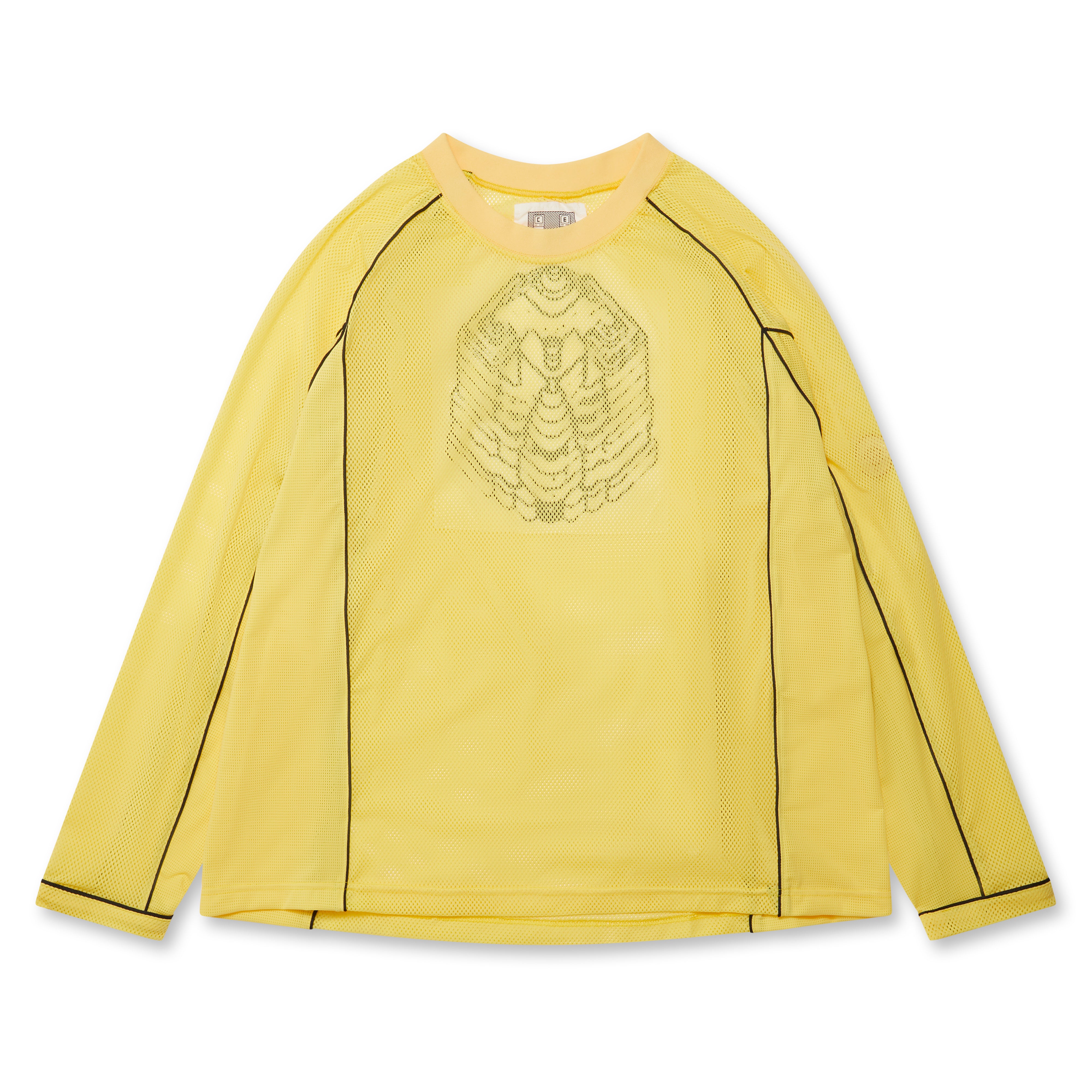 Cav Empt - Men's Mesh Raglan Colour Long Sleeve T-Shirt - (Yellow