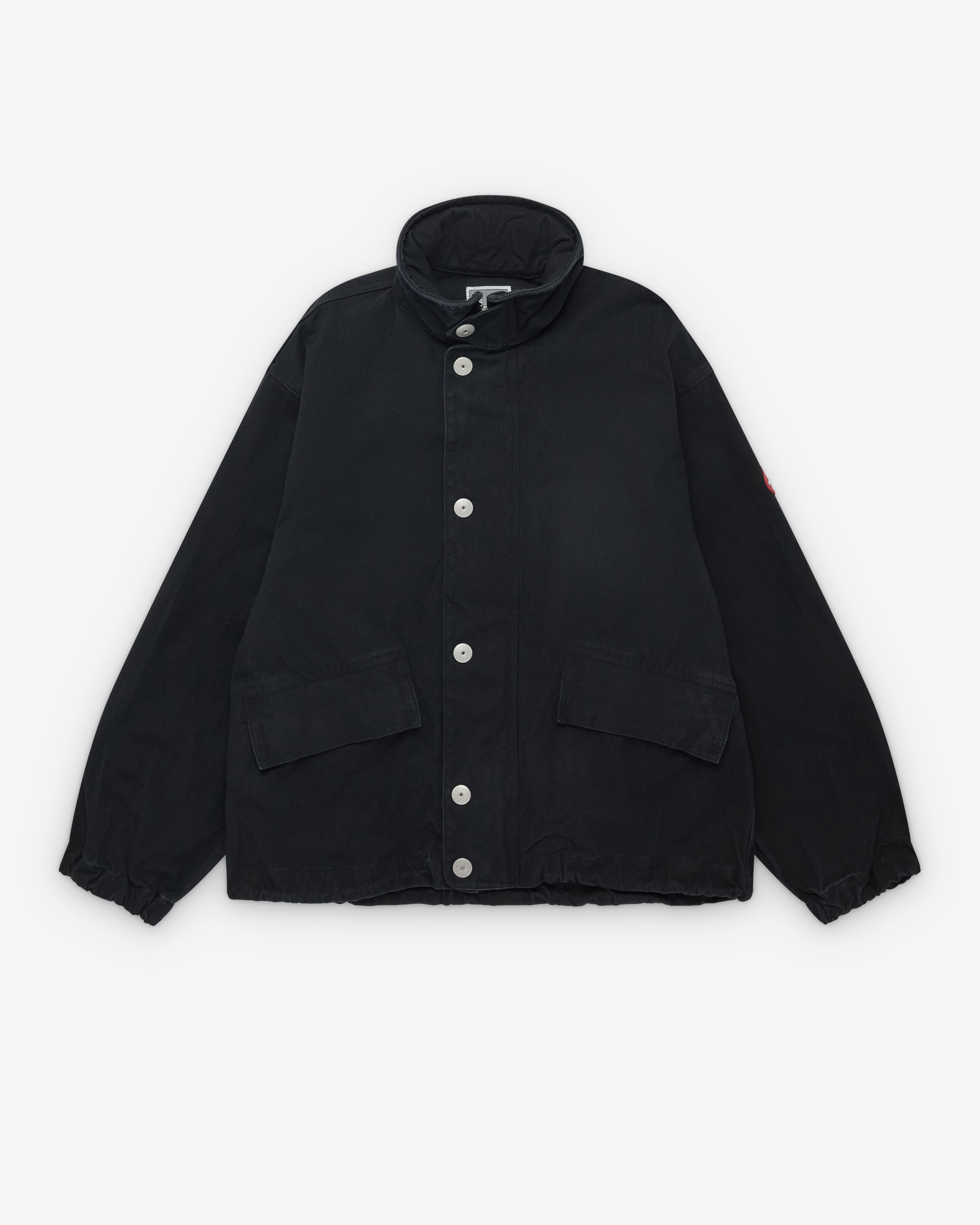 Cav Empt: Men's Canvas Casual Zip Jacket (Black) | Dover Street Cav Empt: Men's Canvas Casual Zip Jacket (Black) | Dover Street