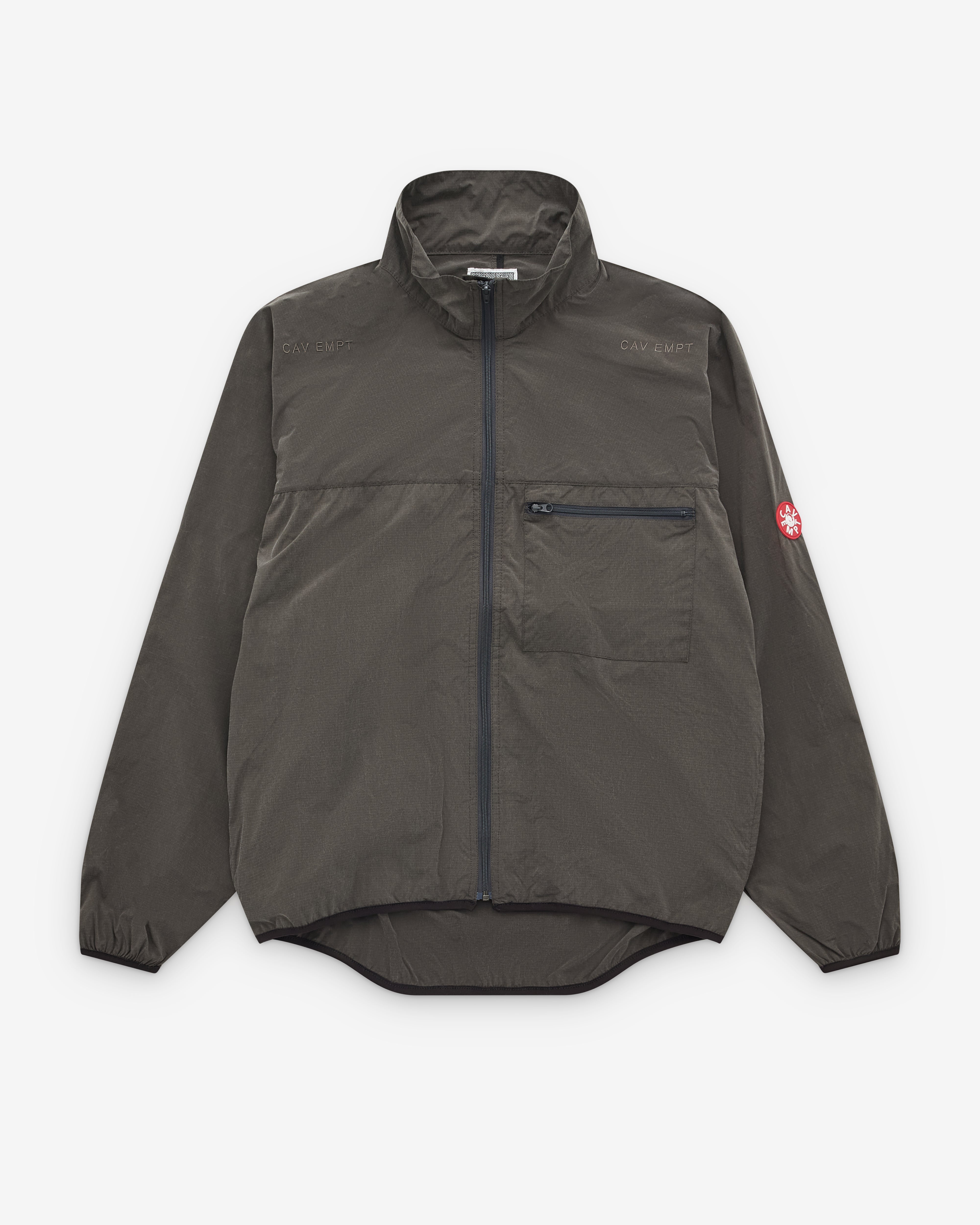 Cav Empt: Men's Light Rip Stop Zip Jacket (Charcoal) | DSML