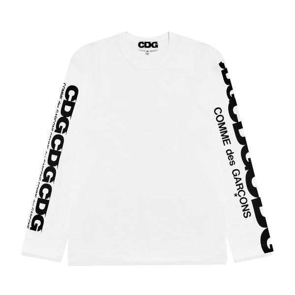 CDG - Long Sleeve T-Shirt - (White)