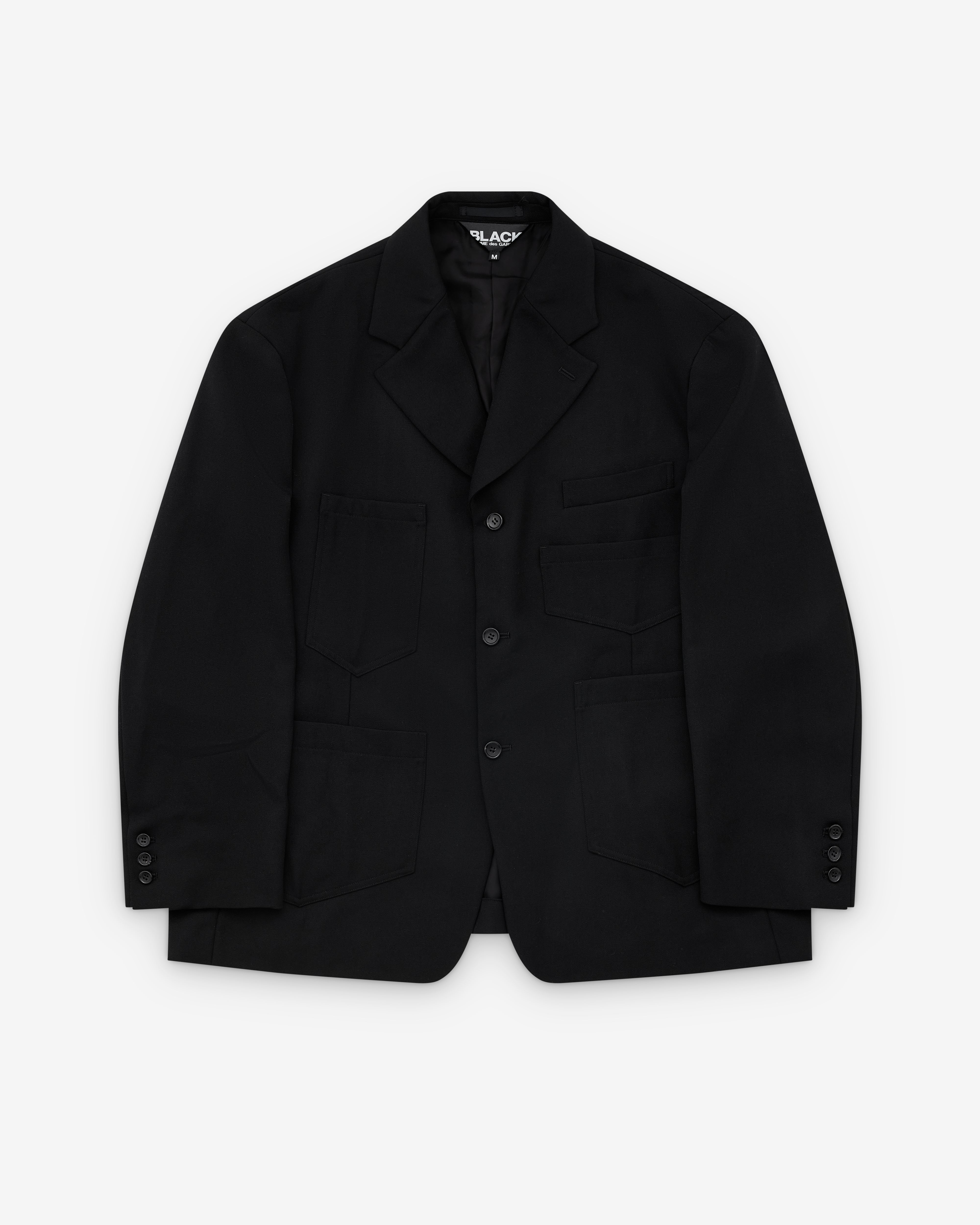 Black Comme des Garçons: Patch Pocket Blazer (Black) | DSML E-SHOP