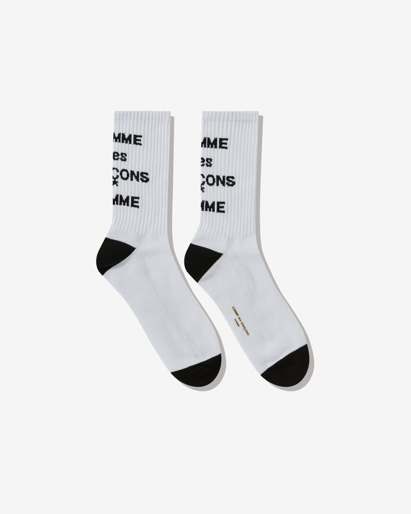 Comme des Garçons Homme - Logo Socks - (White)