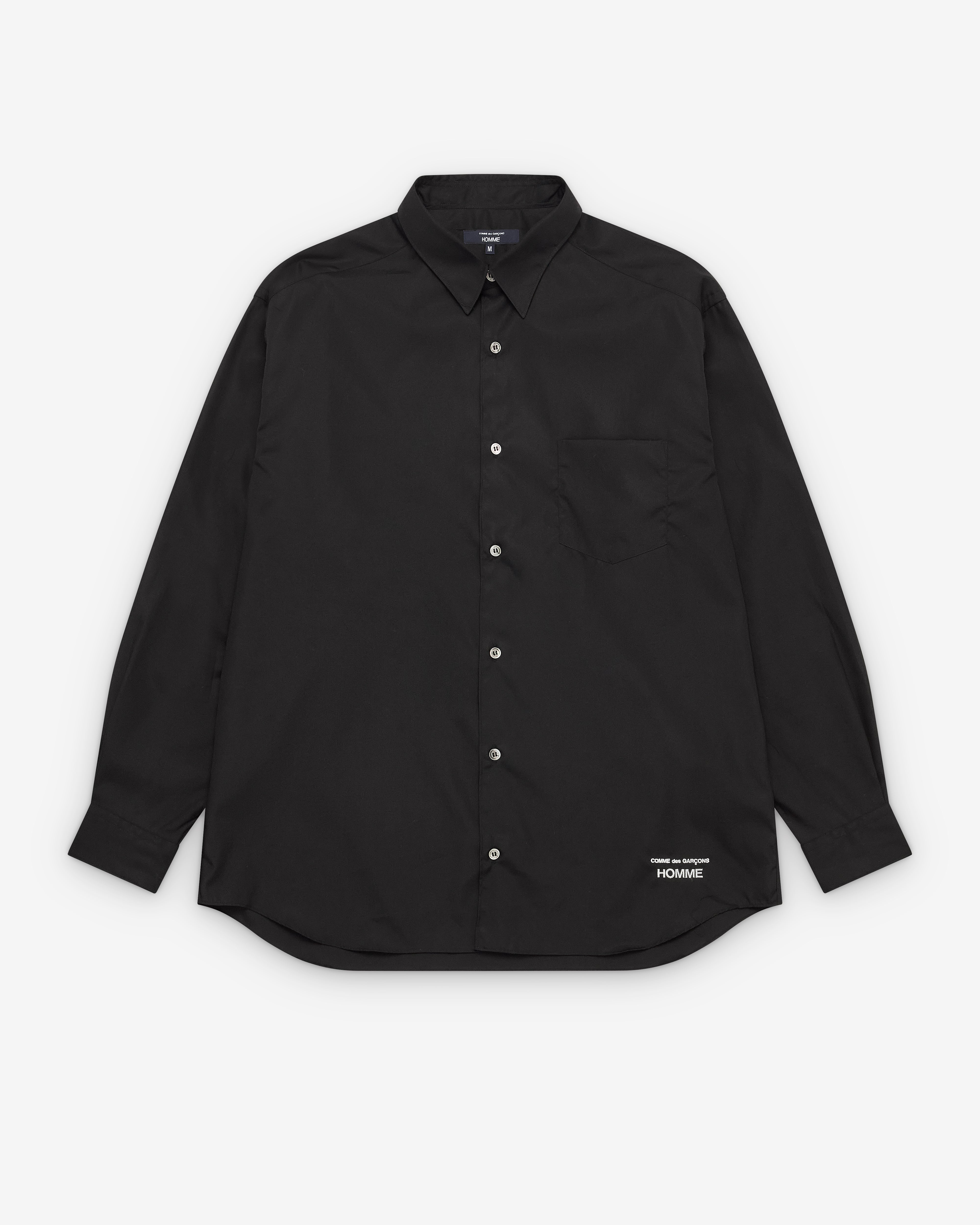 CDG Homme: Men's Logo Shirt (Black) | DSML E-SHOP