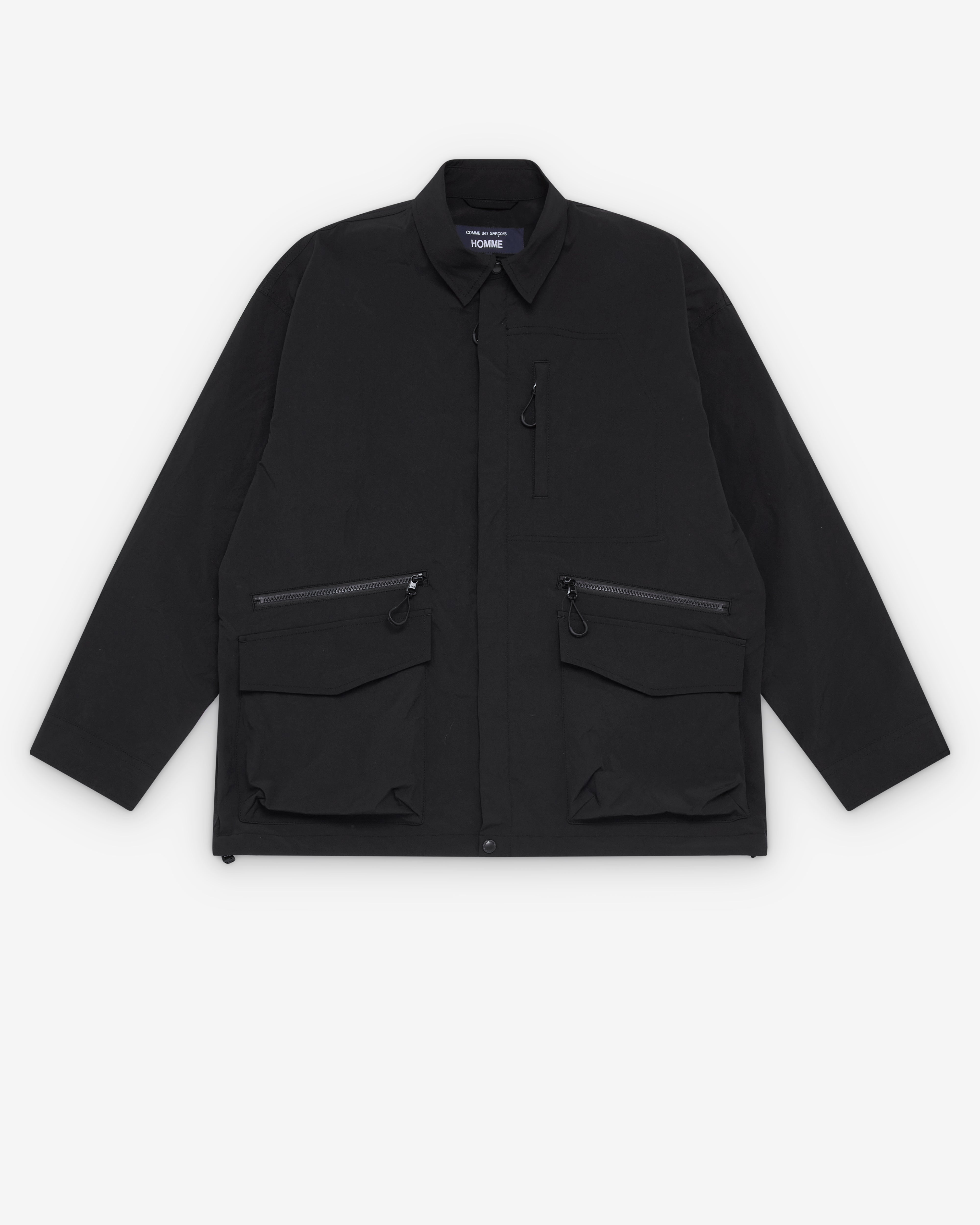 CDG Homme: Men's Utility Jacket (Black) | Dover Street Market London
