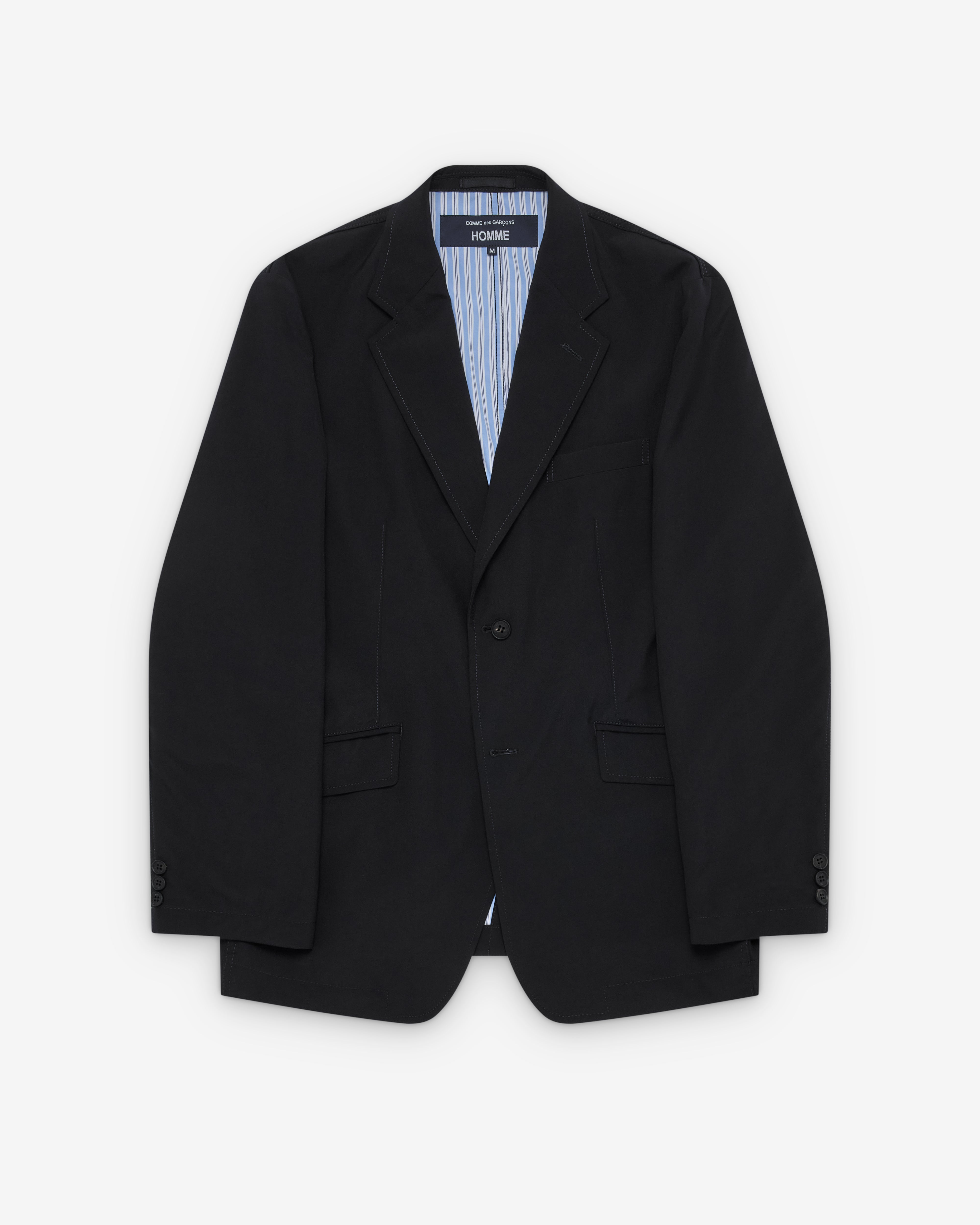 CDG Homme: Men's Two Button Blazer (Navy) | Dover Street Market London