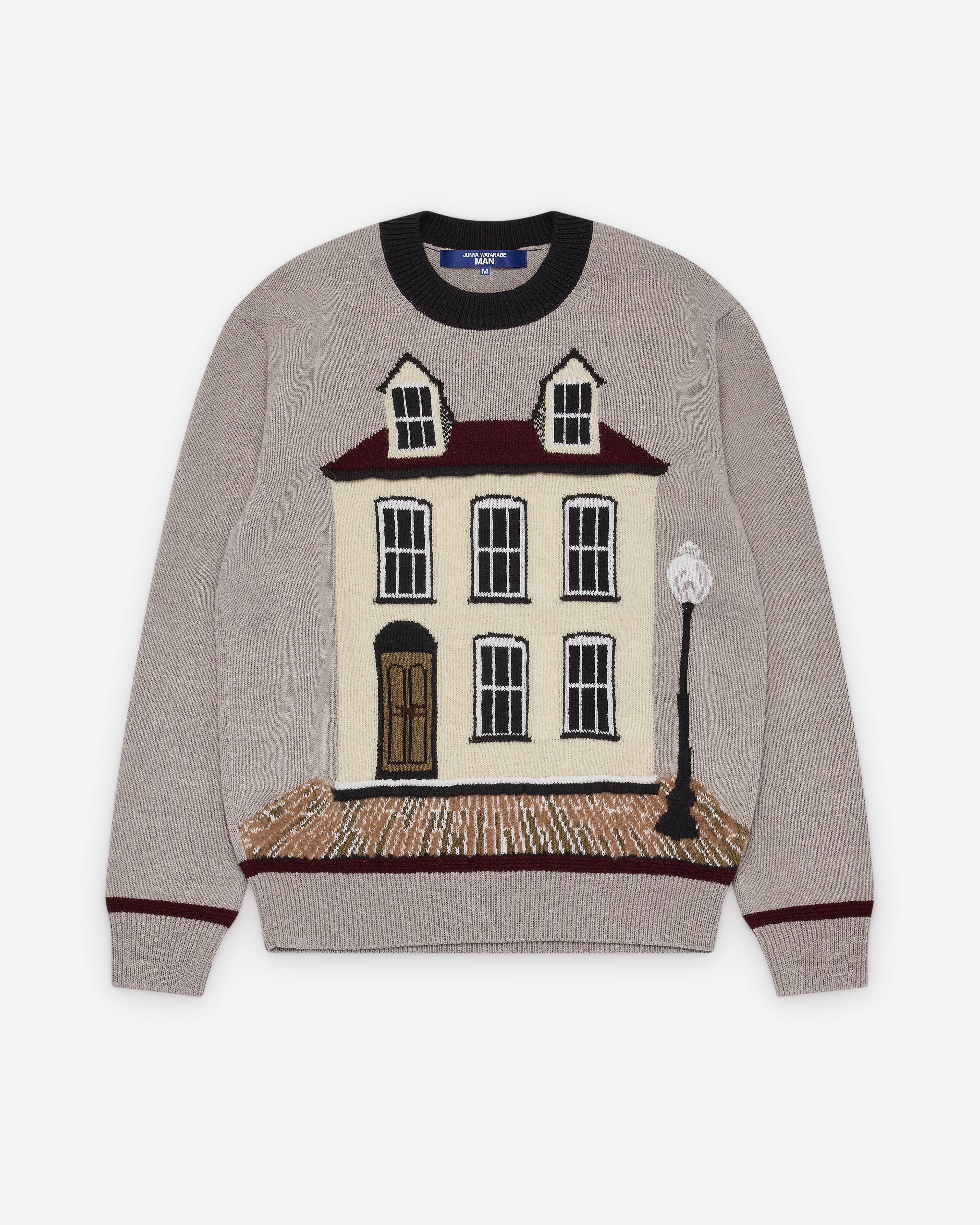 Junya Watanabe Man: Men's House Knit Sweater (Beige) | DSML E-SHOP