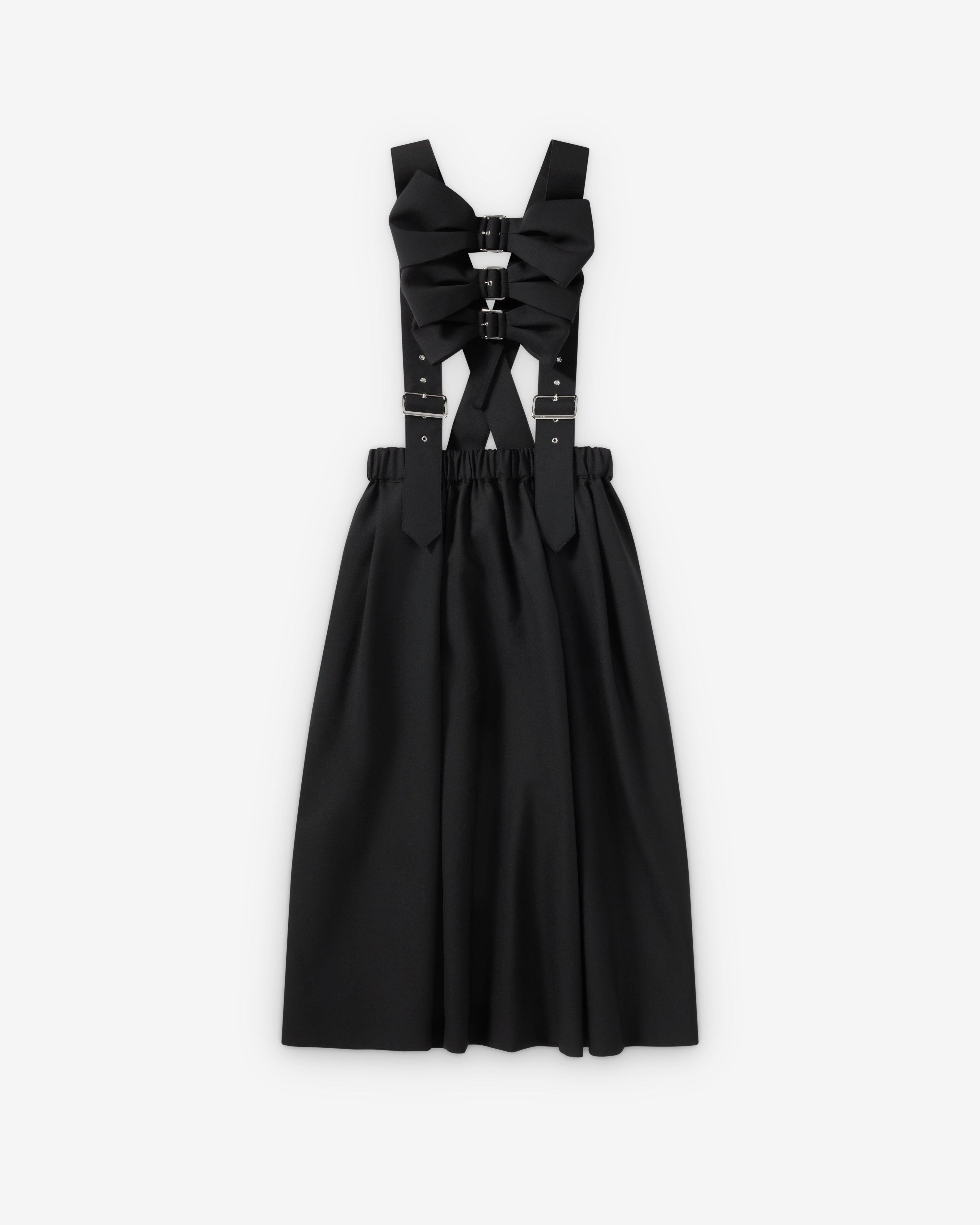 noir kei nonomiya リボン吊りスカート Noir Kei Ninomiya: Women's Bow Pinafore (Black) | Dover Street