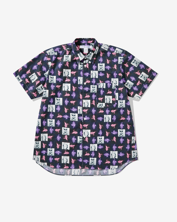 CDG Shirt - Andy Warhol Short Sleeve Shirt - (Print F)