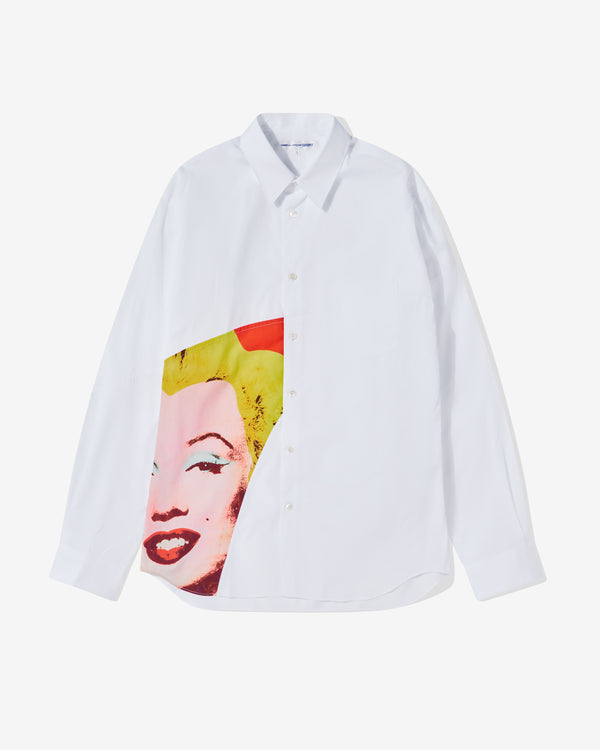 CDG Shirt - Andy Warhol Men's Cotton Shirt - (Print M-1)