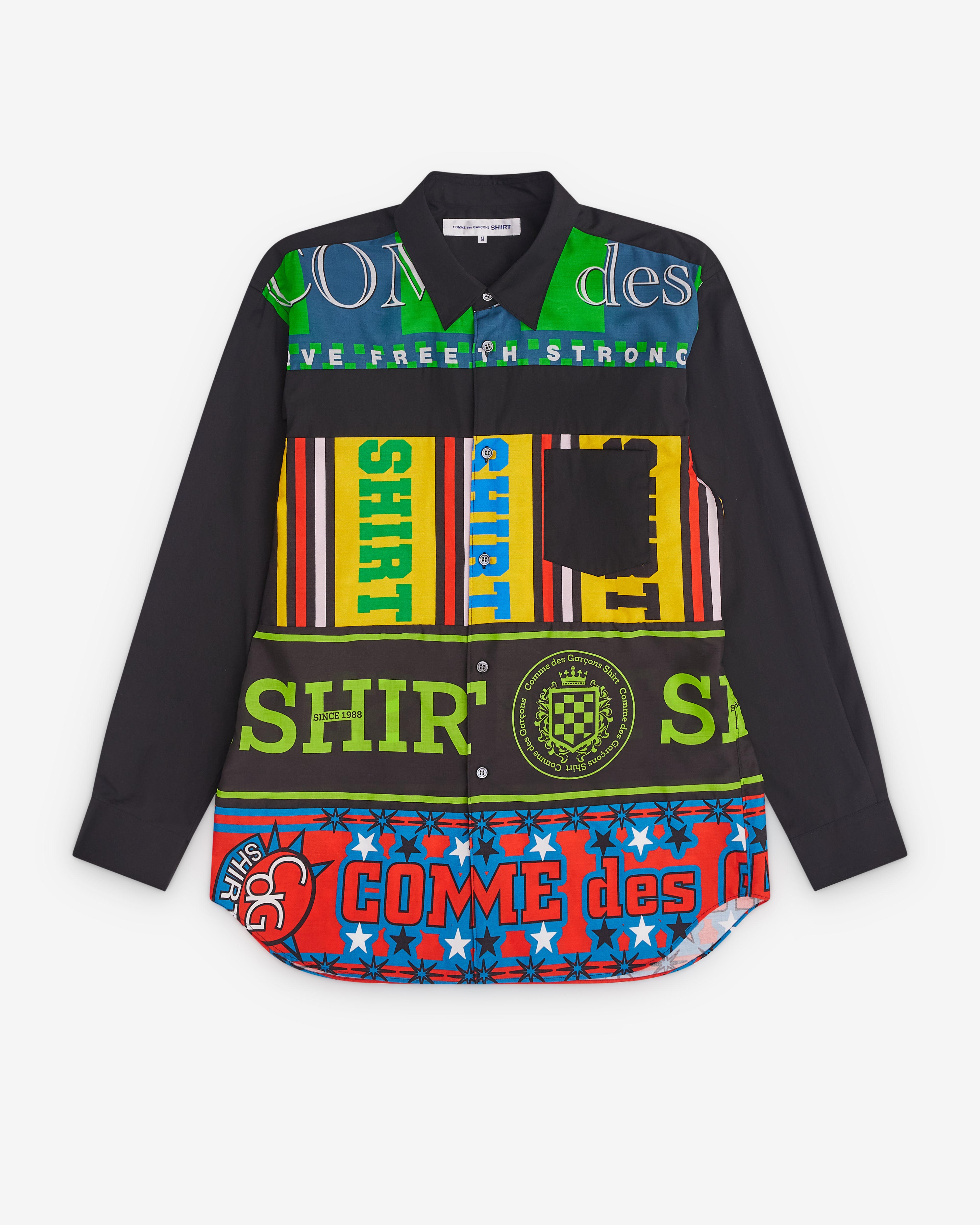 CDG Shirt: Men's Football Scarf Shirt (Multi) | Dover Street