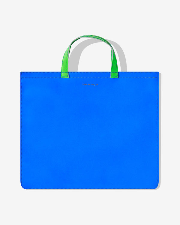 CDG Wallet - Super Fluo Tote Bag - (Blue/Orange)