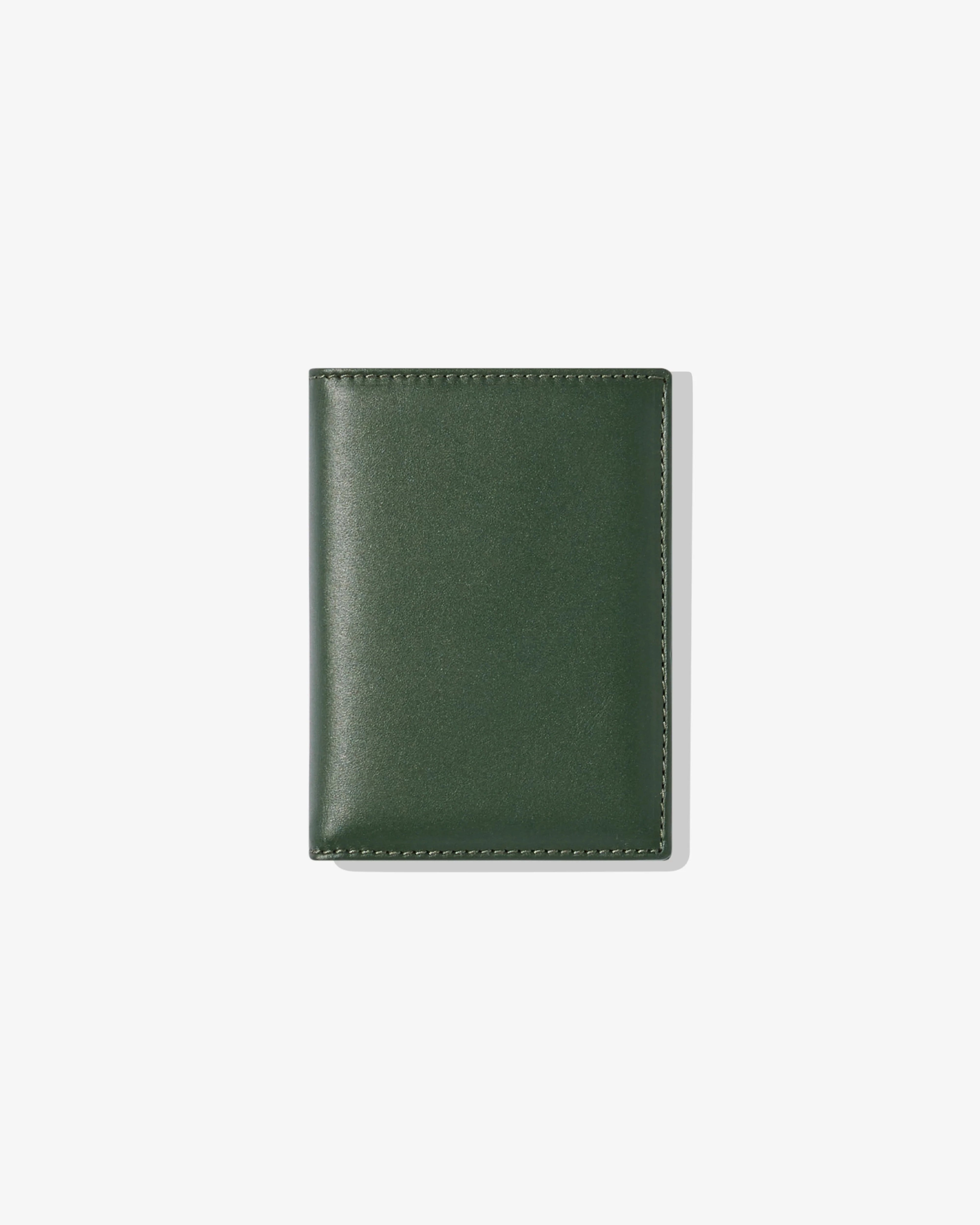 CDG Wallet: Classic Leather Bifold Wallet (SA0641 Bottle Green