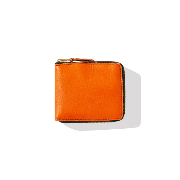 CDG Wallet - Washed Full Zip Around Wallet - (Burnt Orange) 7100