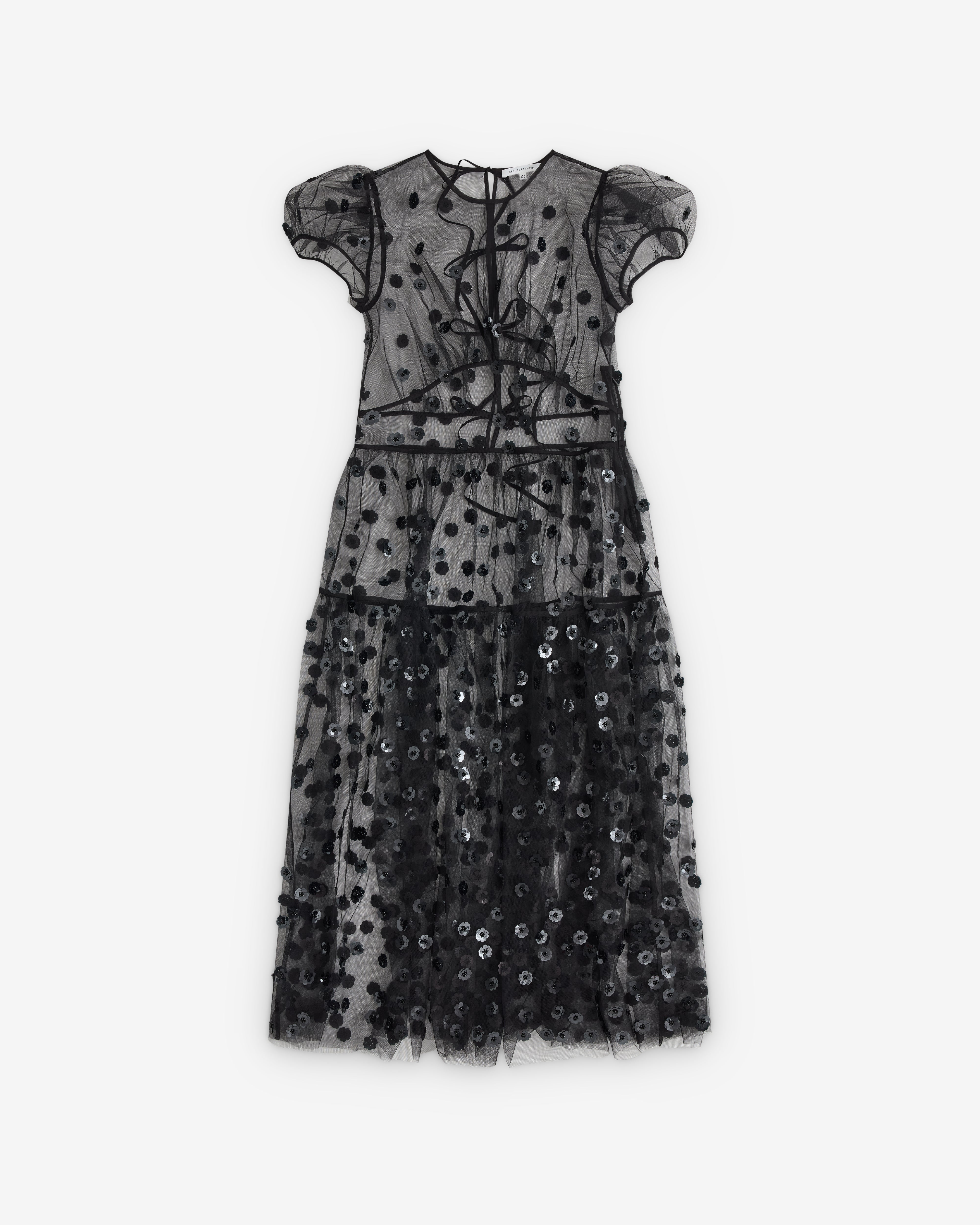Cecilie Bahnsen: Women's CBNANNA Dress (Black) | DSML E-SHOP