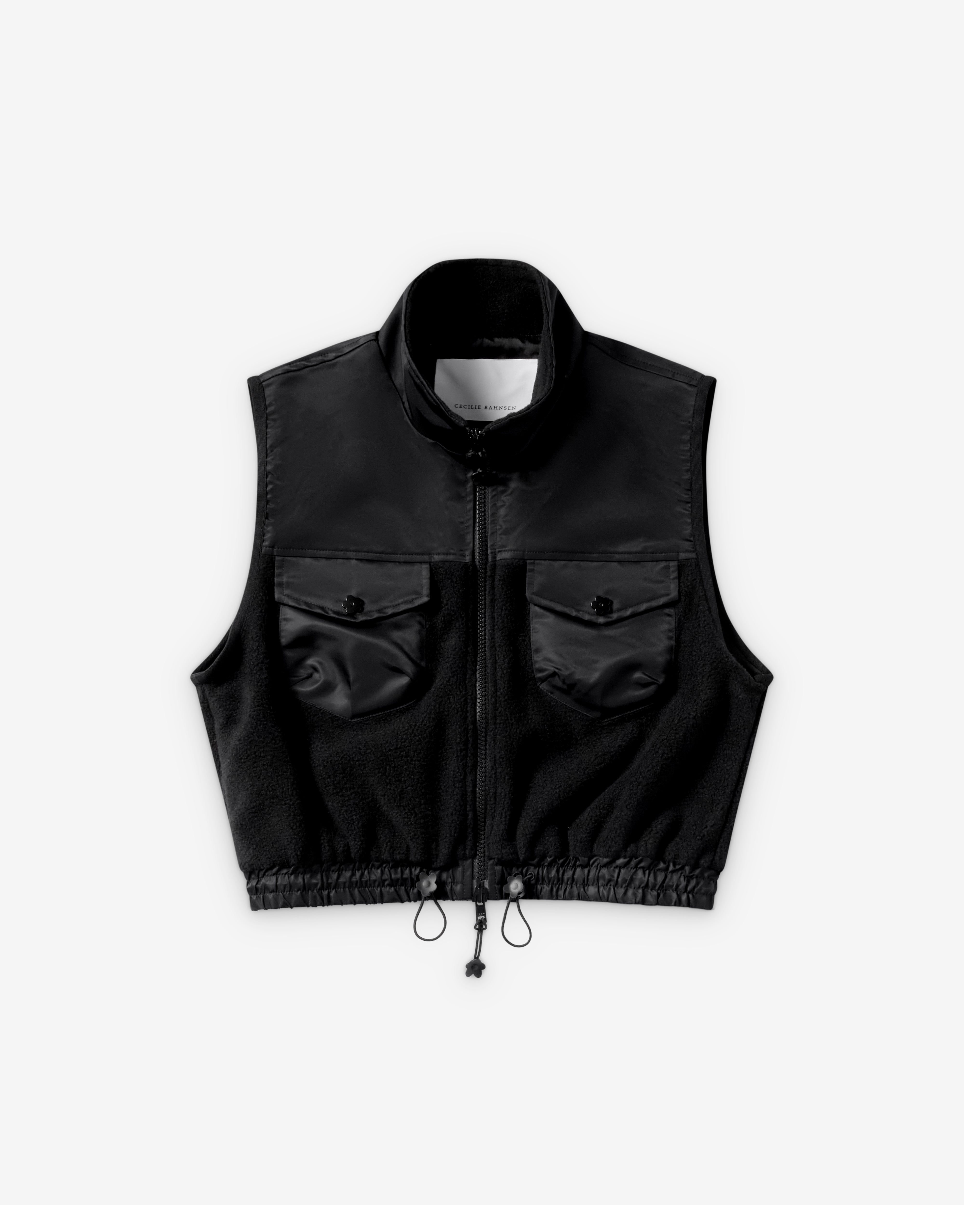 Cecilie Bahnsen: Women's Soft Fleece Vest (Black) | Dover Street