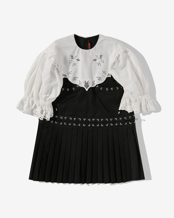 Chopova Lowena - Women's Fer Mini Dress - (Black/White)