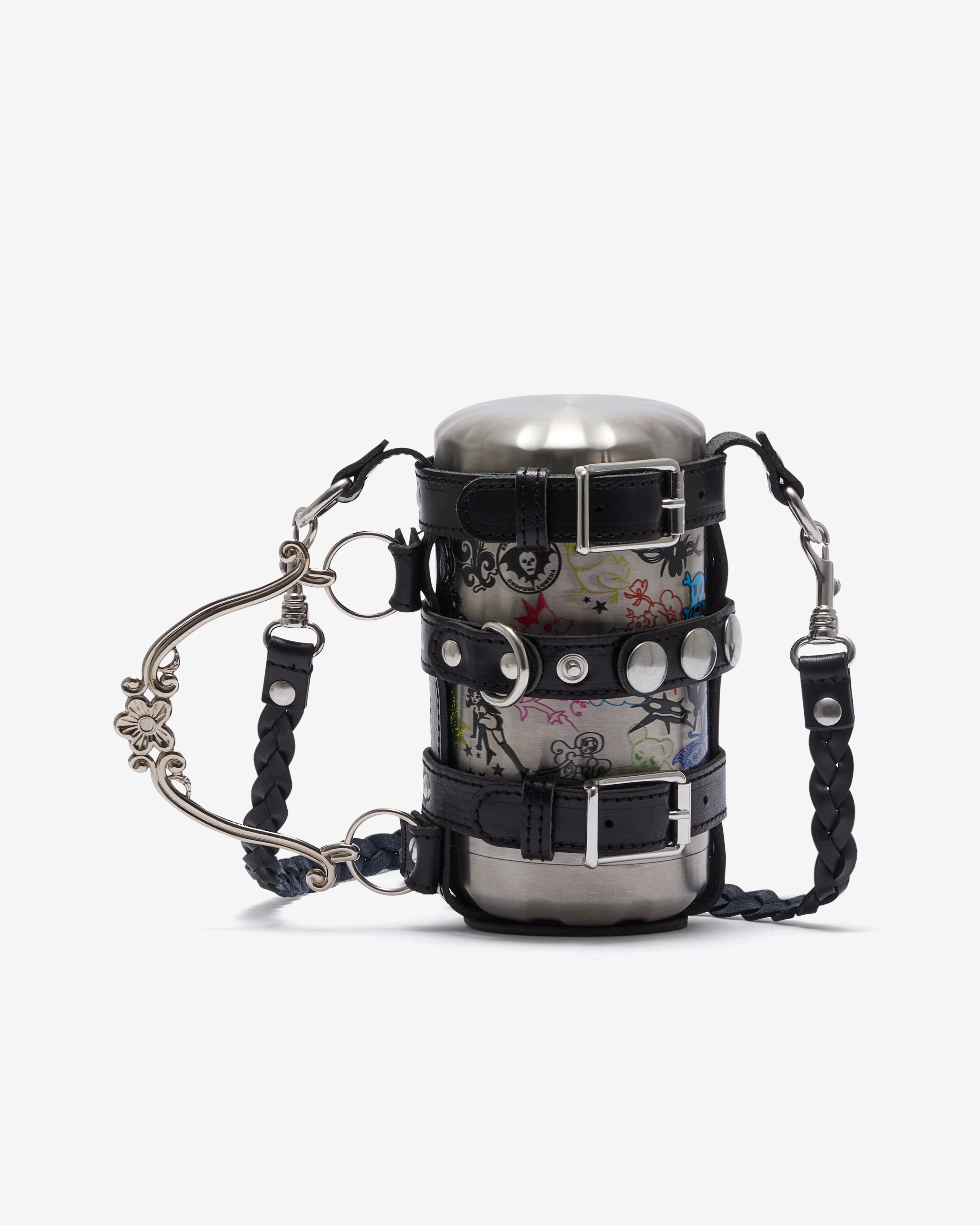 Chopova Lowena: Chilly's Food Pot w Leather Holder (Black) | Dover